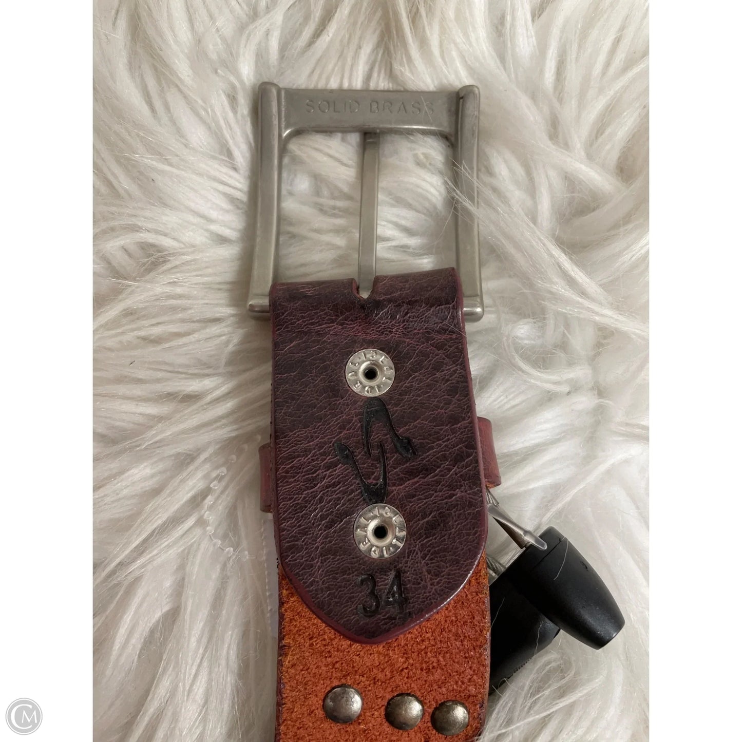 Belt Leather By Cmb, Size: Medium