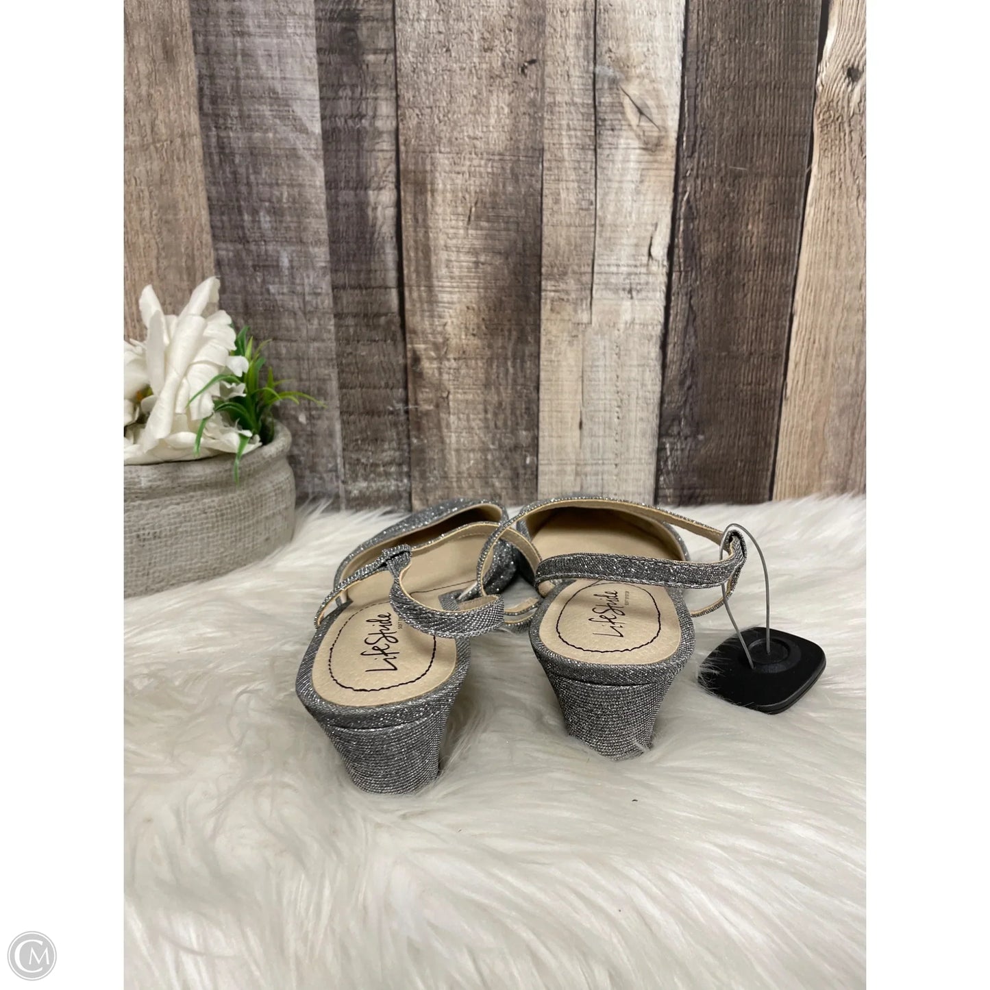 Shoes Heels Block By Life Stride In Silver, Size: 10