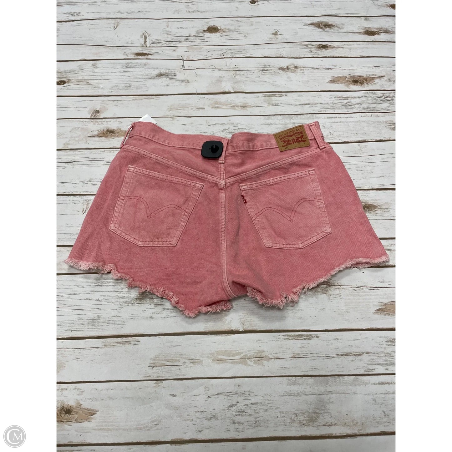 Shorts By Levis In Red Denim, Size: 16