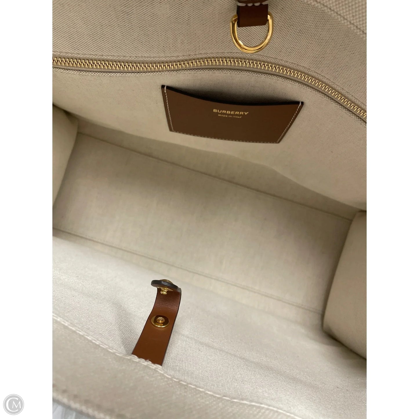 Tote Luxury Designer By Burberry, Size: Medium