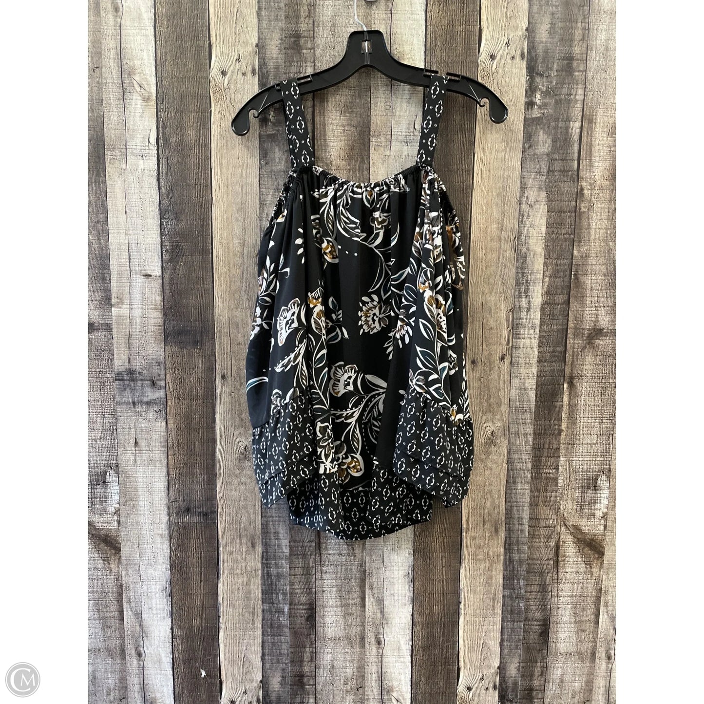 Top 3/4 Sleeve By Zac And Rachel In Multi-colored, Size: L