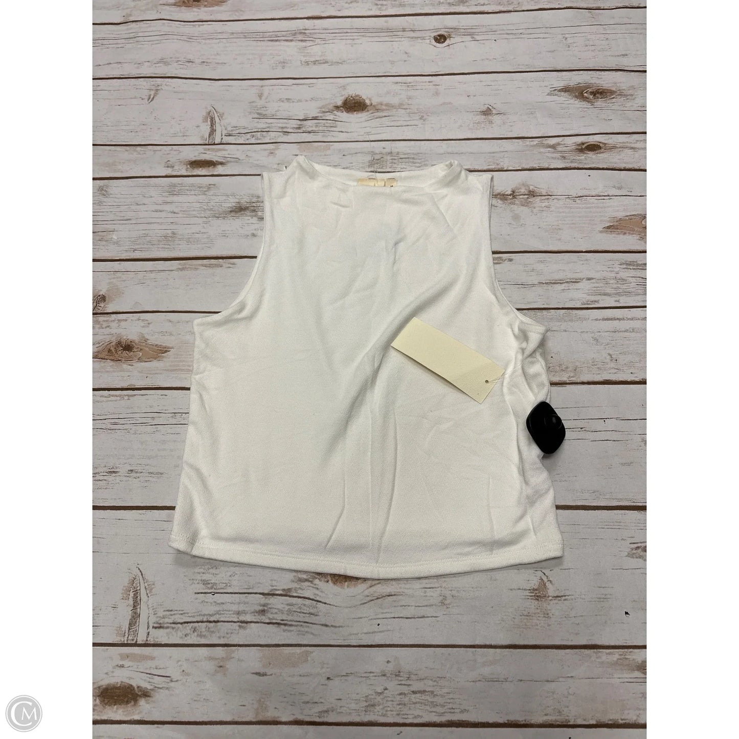 Top Sleeveless By Cme In White, Size: M