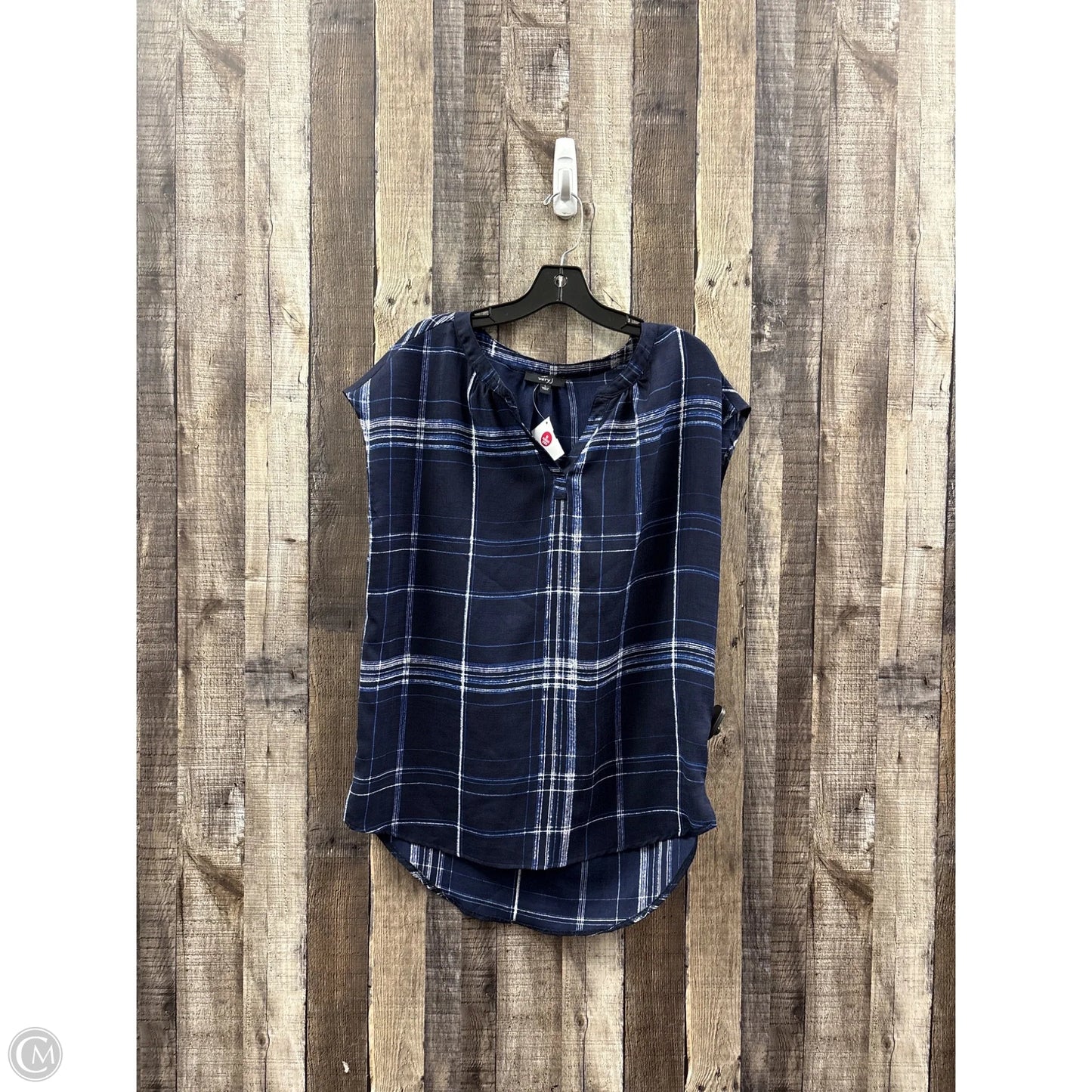 Top Sleeveless By Very J In Blue, Size: L