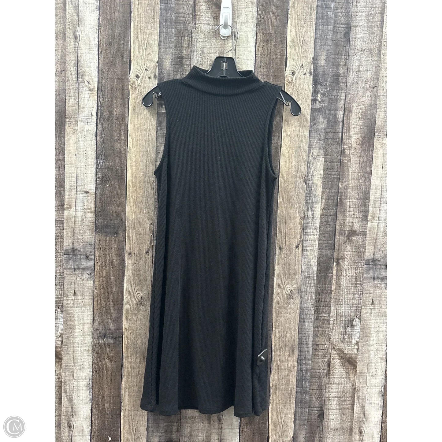 Dress Casual Midi By Time And Tru In Black, Size: S