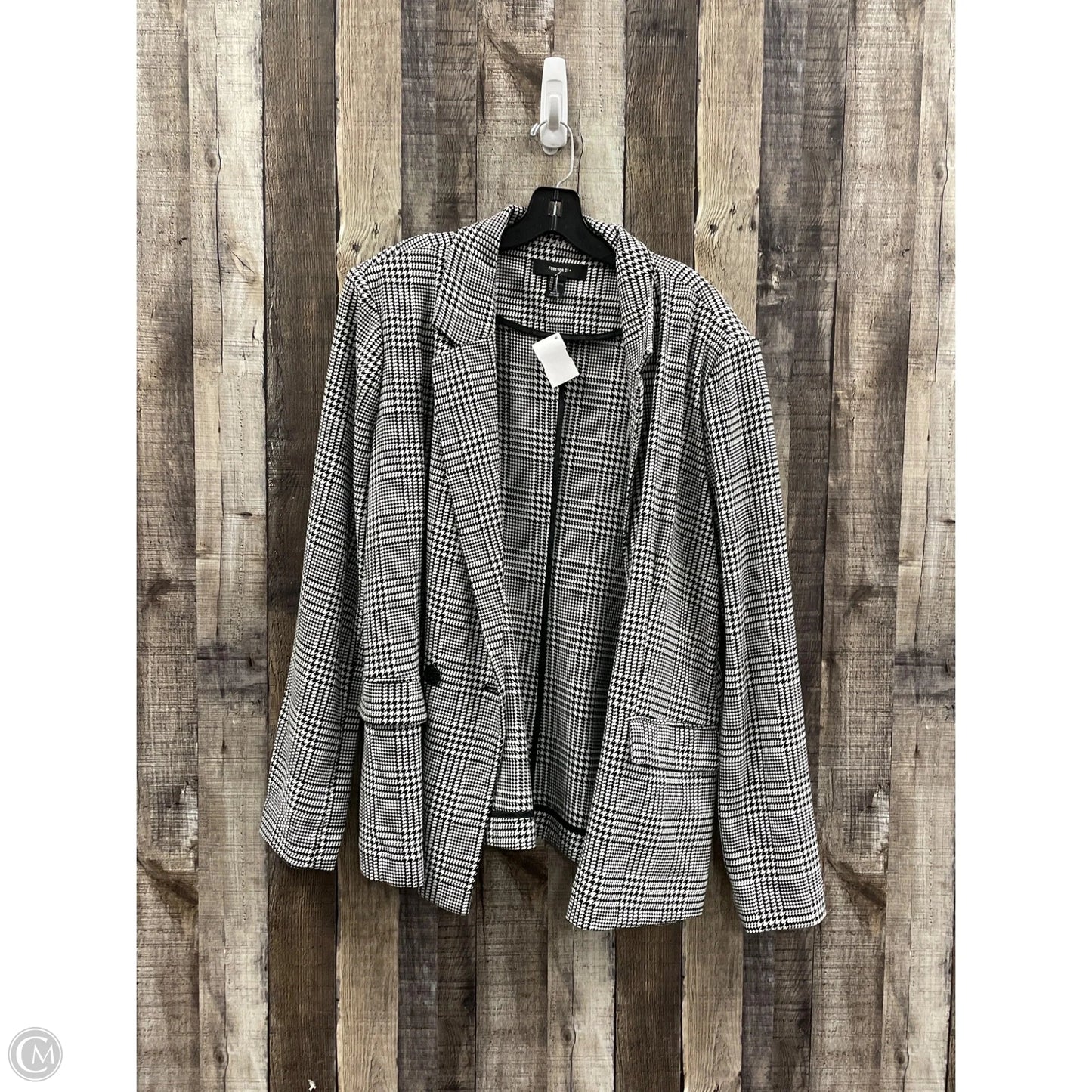Blazer By Forever 21 In Plaid Pattern, Size: 2x