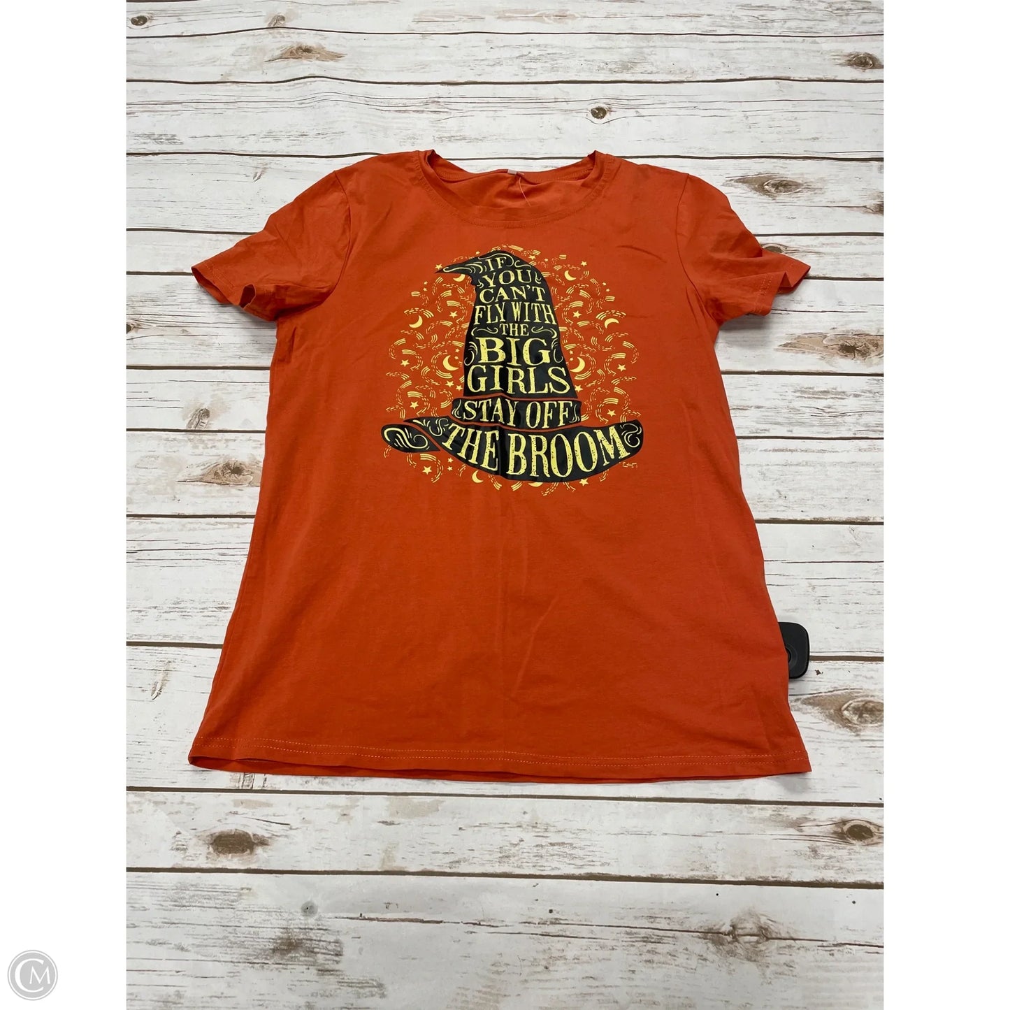 Top Short Sleeve Basic By Cmf In Orange, Size: S