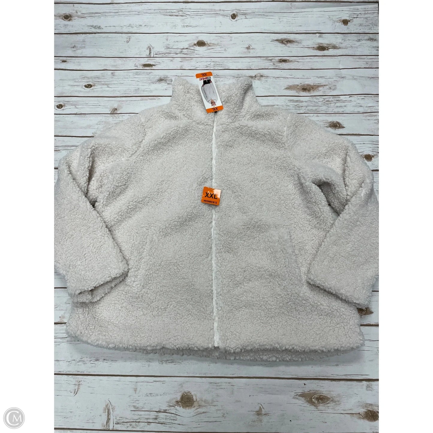 Jacket Faux Fur & Sherpa By 32 Degrees In White, Size: Xxl