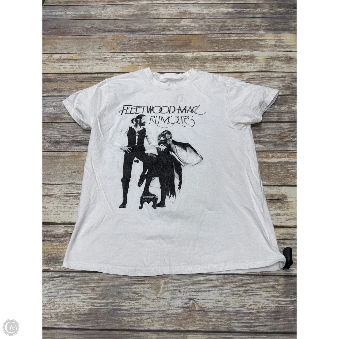 Top Short Sleeve By Cme In White, Size: L