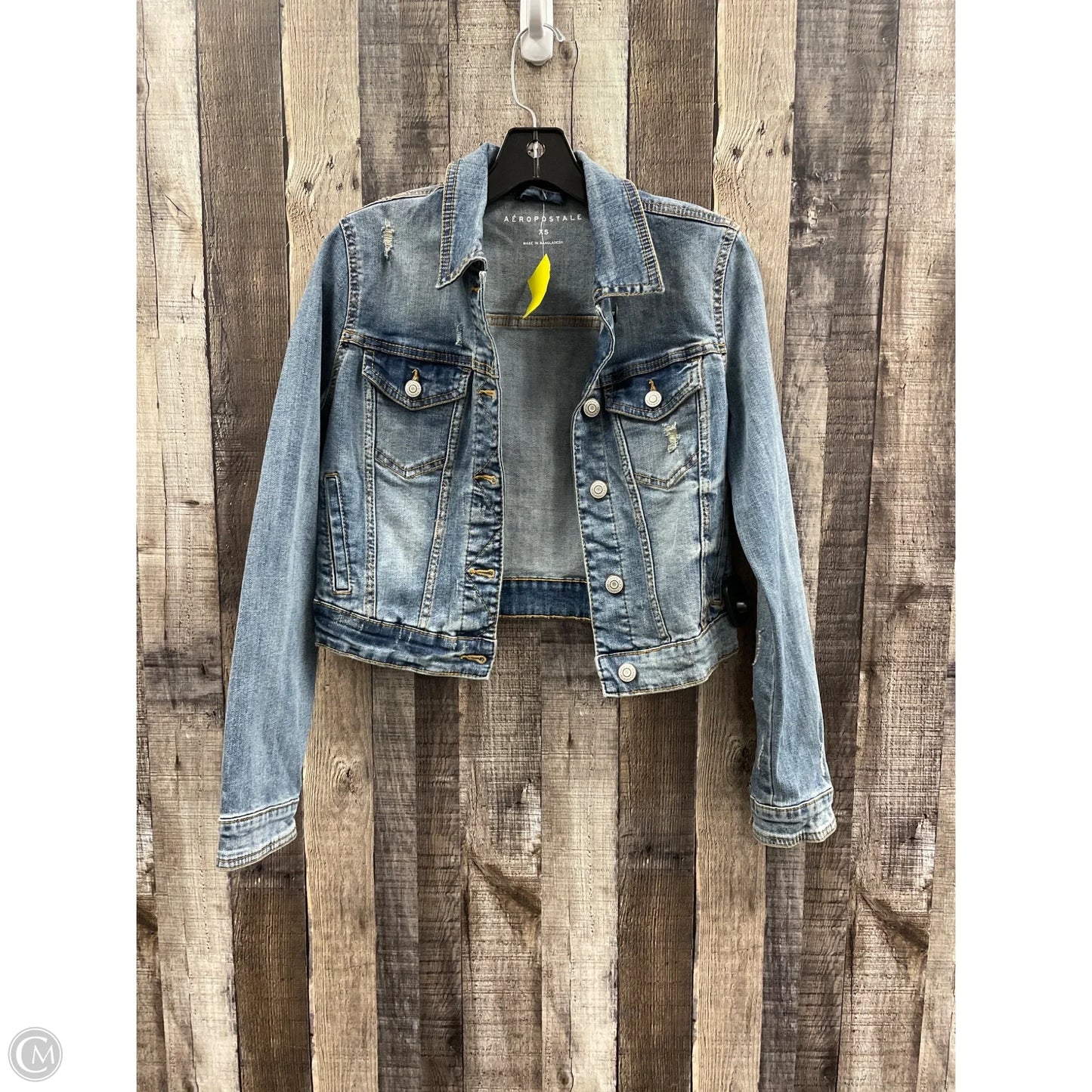 Jacket Denim By Aeropostale In Blue Denim, Size: Xs
