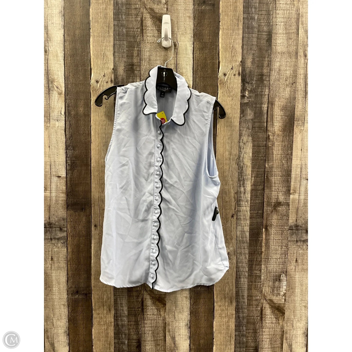 Top Sleeveless By Laundry In Blue, Size: M