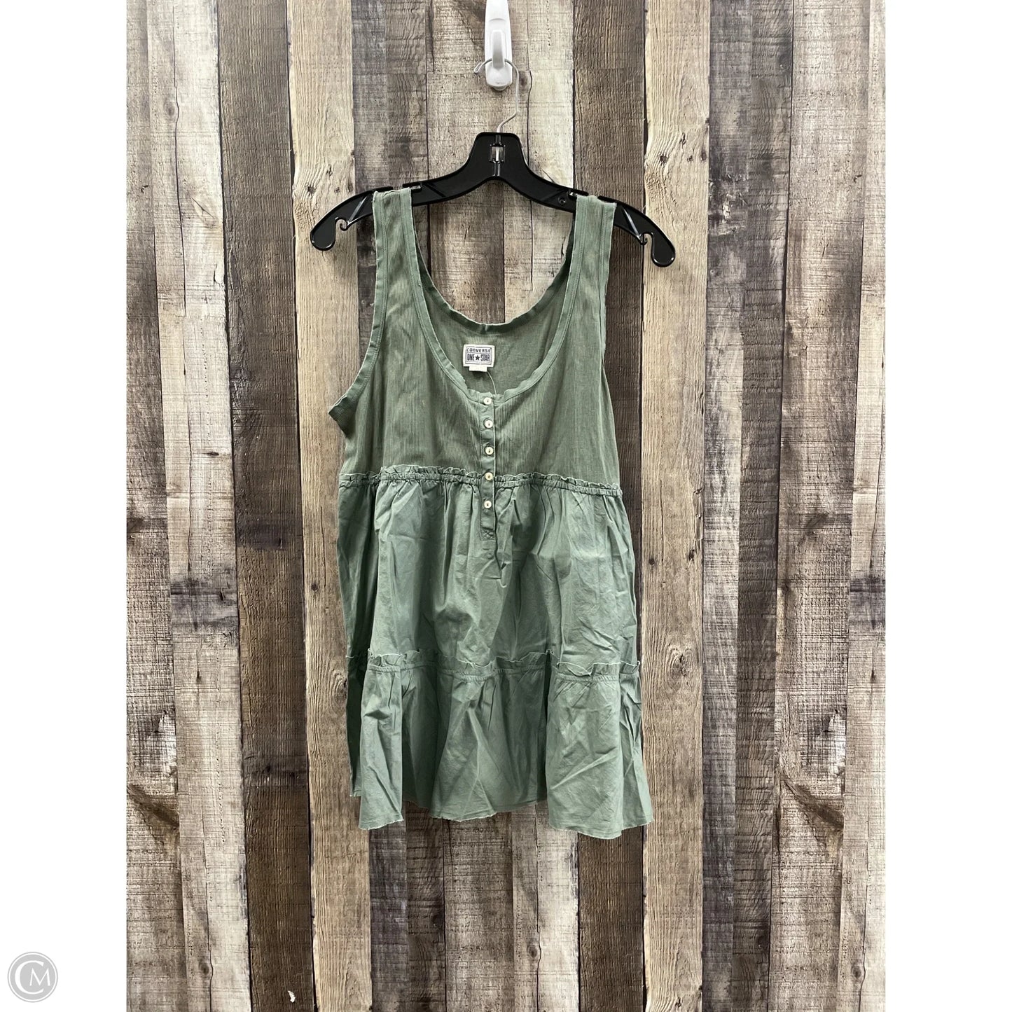 Tank Top By Converse In Green, Size: Xl