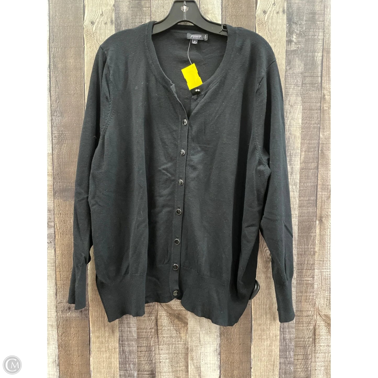 Cardigan By Premise Studio In Black, Size: 3x