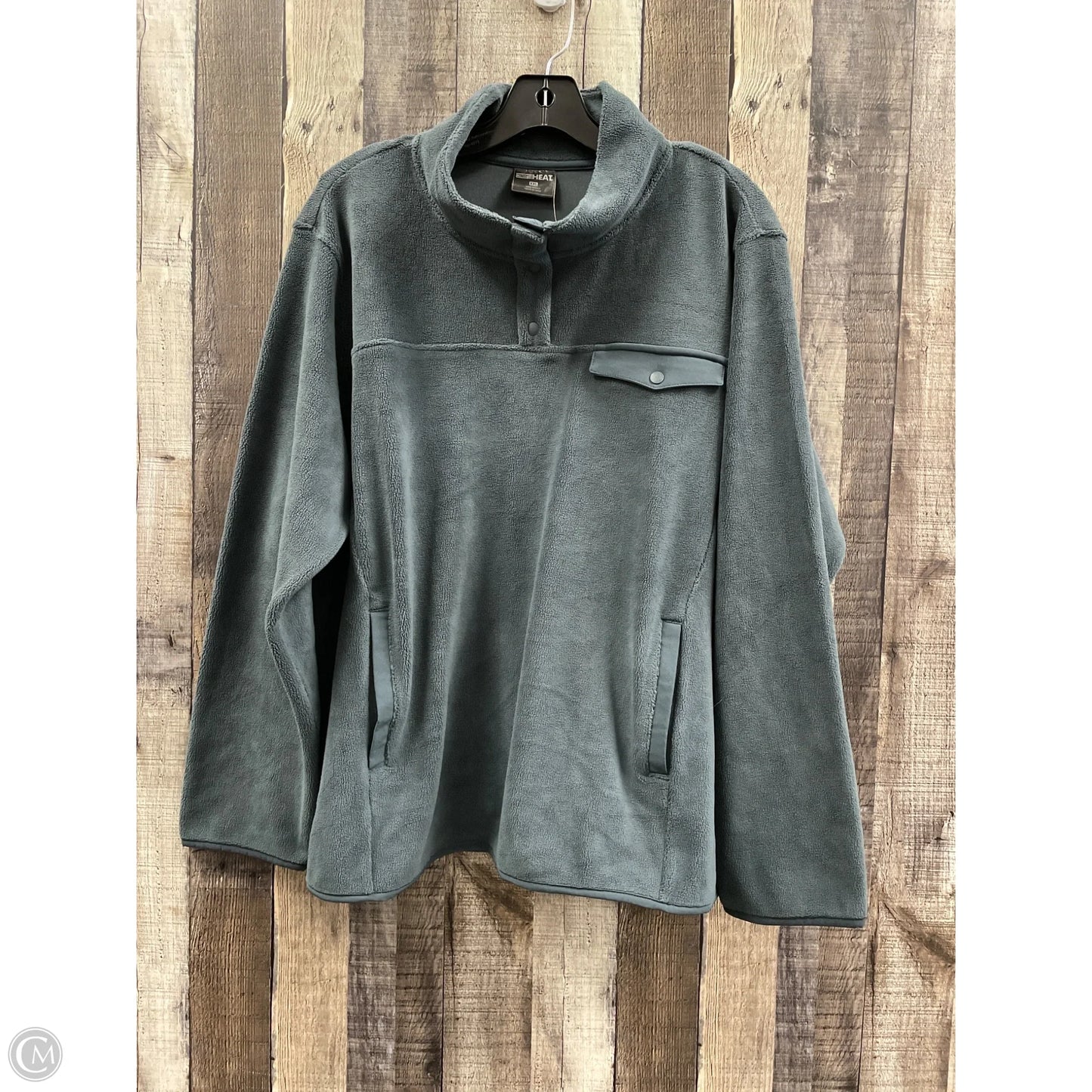 Jacket Fleece By 32 Degrees In Grey, Size: Xxl