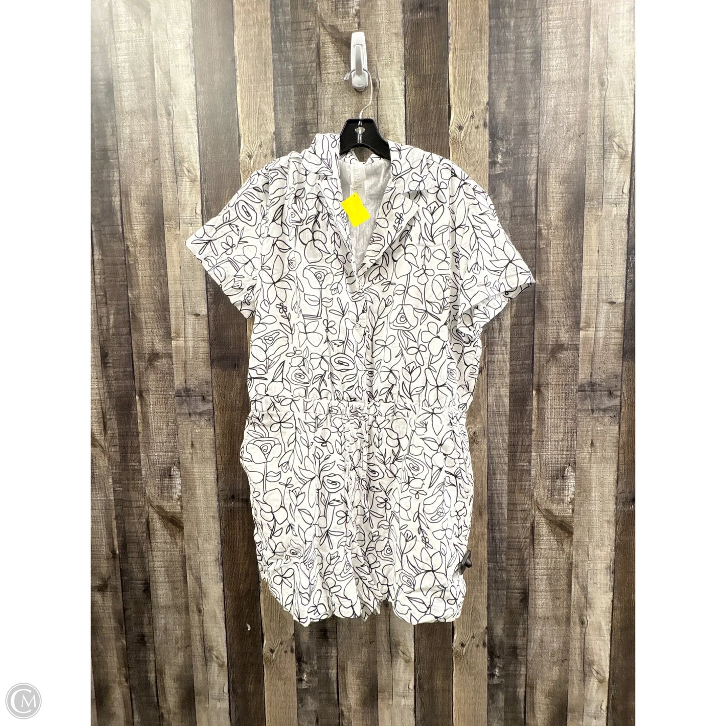 Athletic Dress By Fabletics In Black & White, Size: L