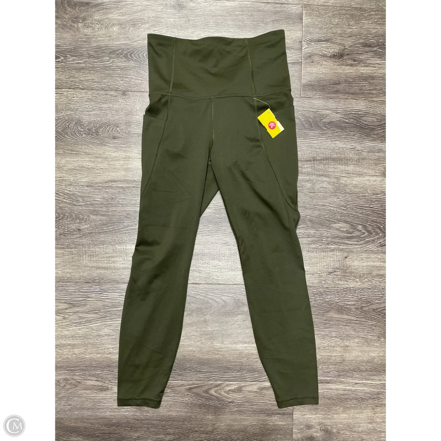 Athletic Leggings By All In Motion In Green, Size: M