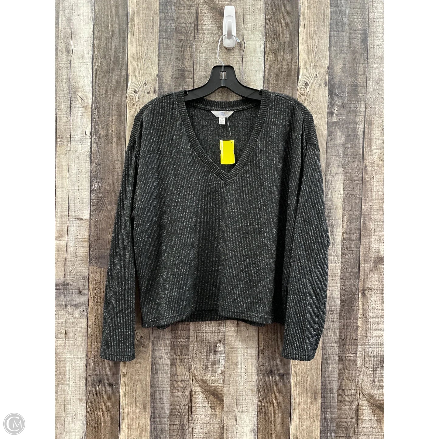 Top Long Sleeve By Time And Tru In Black, Size: M