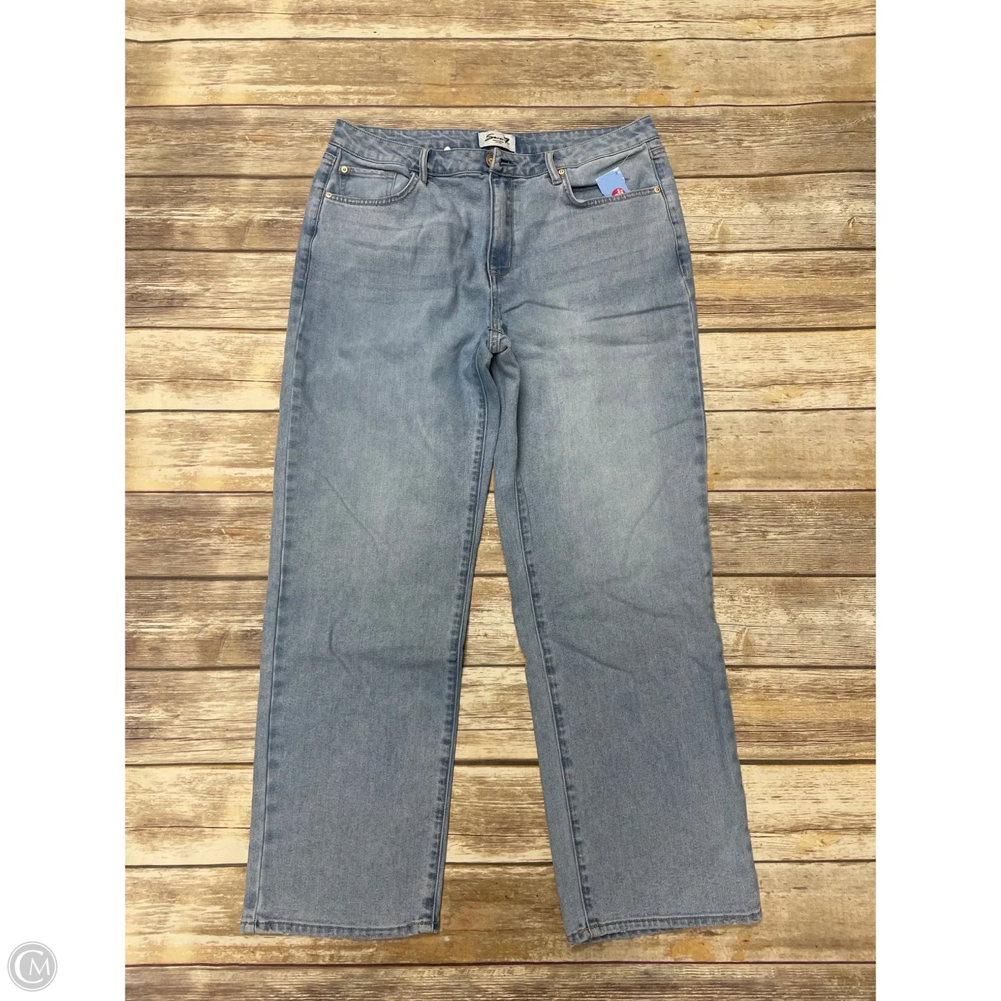 Jeans Wide Leg By Seven 7 In Blue Denim, Size: 12