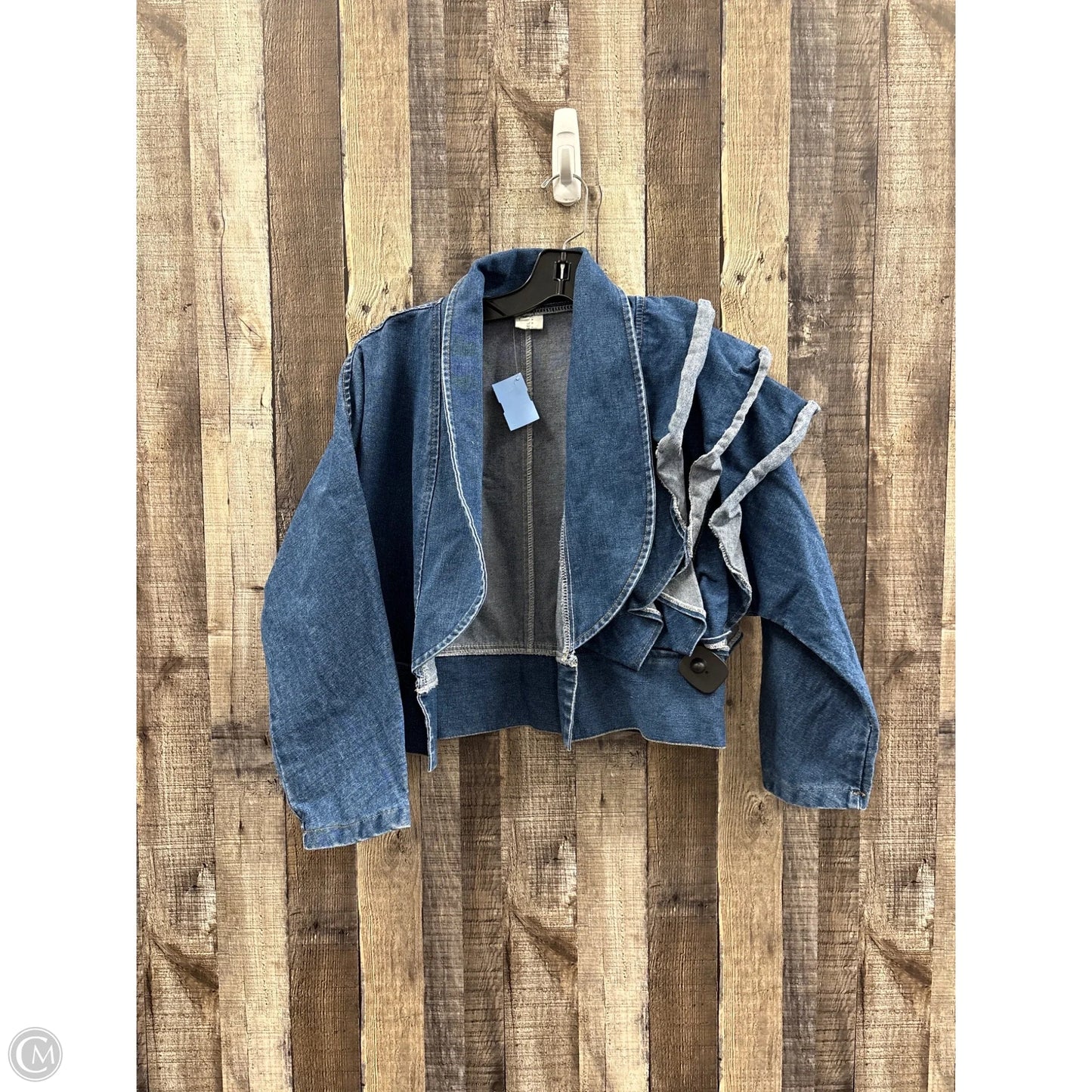 Jacket Denim By Easel In Blue Denim, Size: M