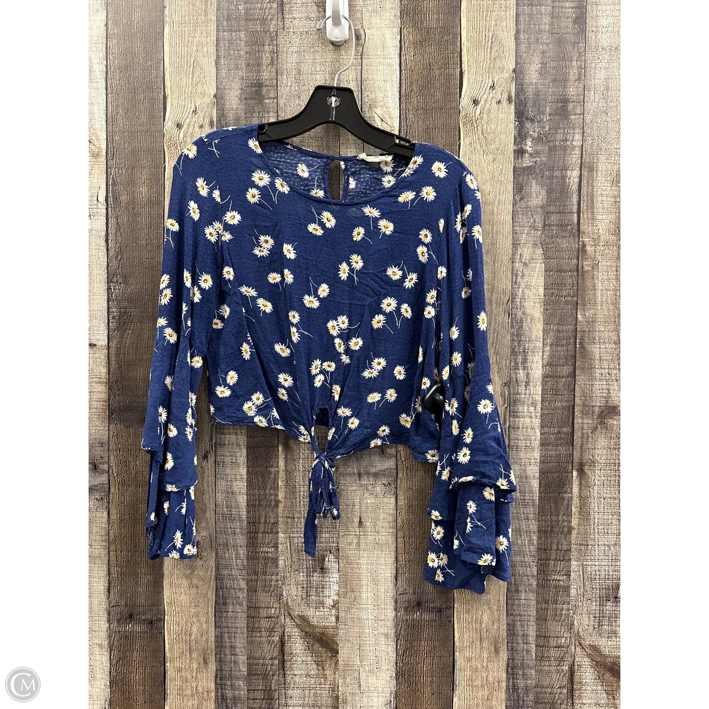 Top Long Sleeve By Altard State In Navy, Size: S