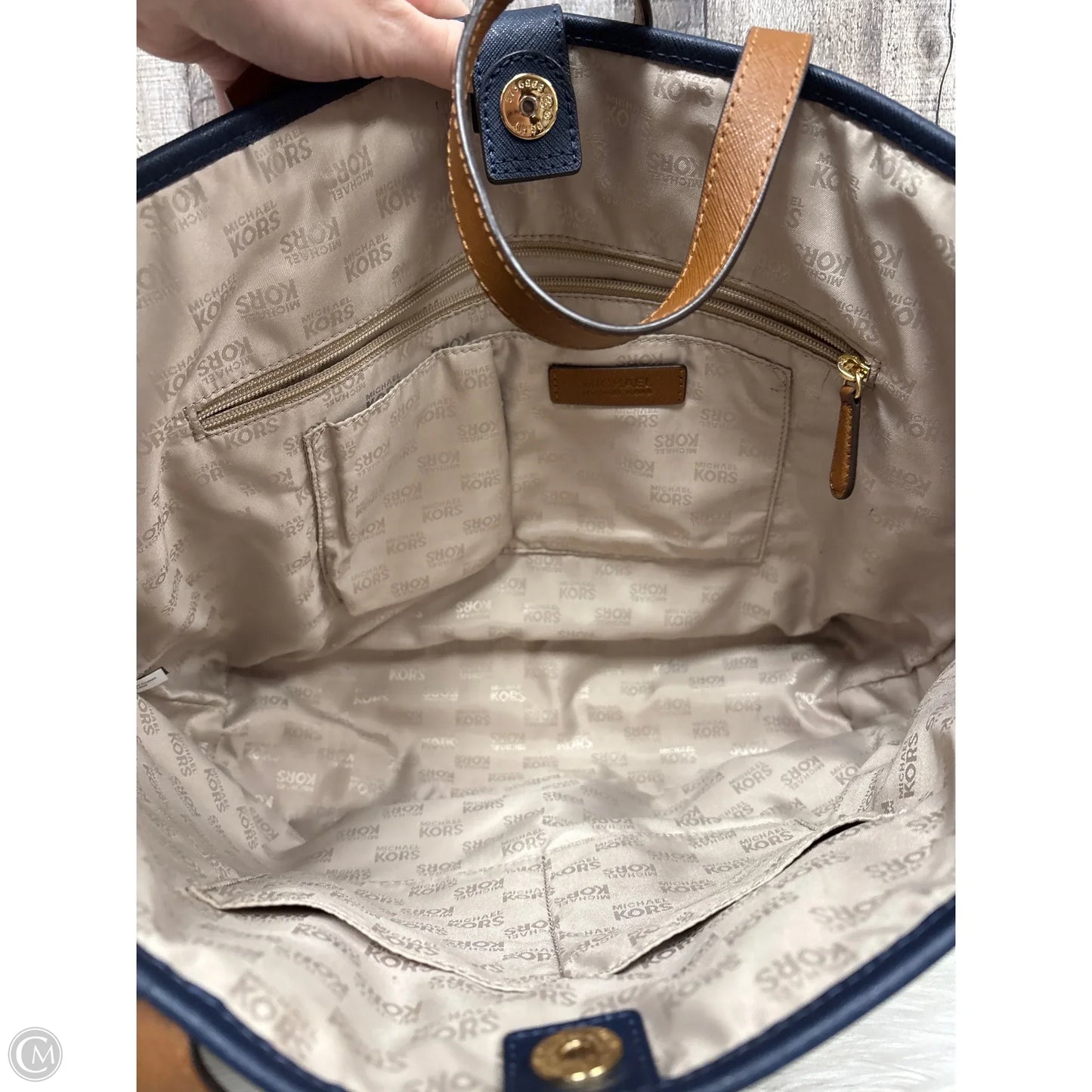 Tote Designer By Michael Kors, Size: Large