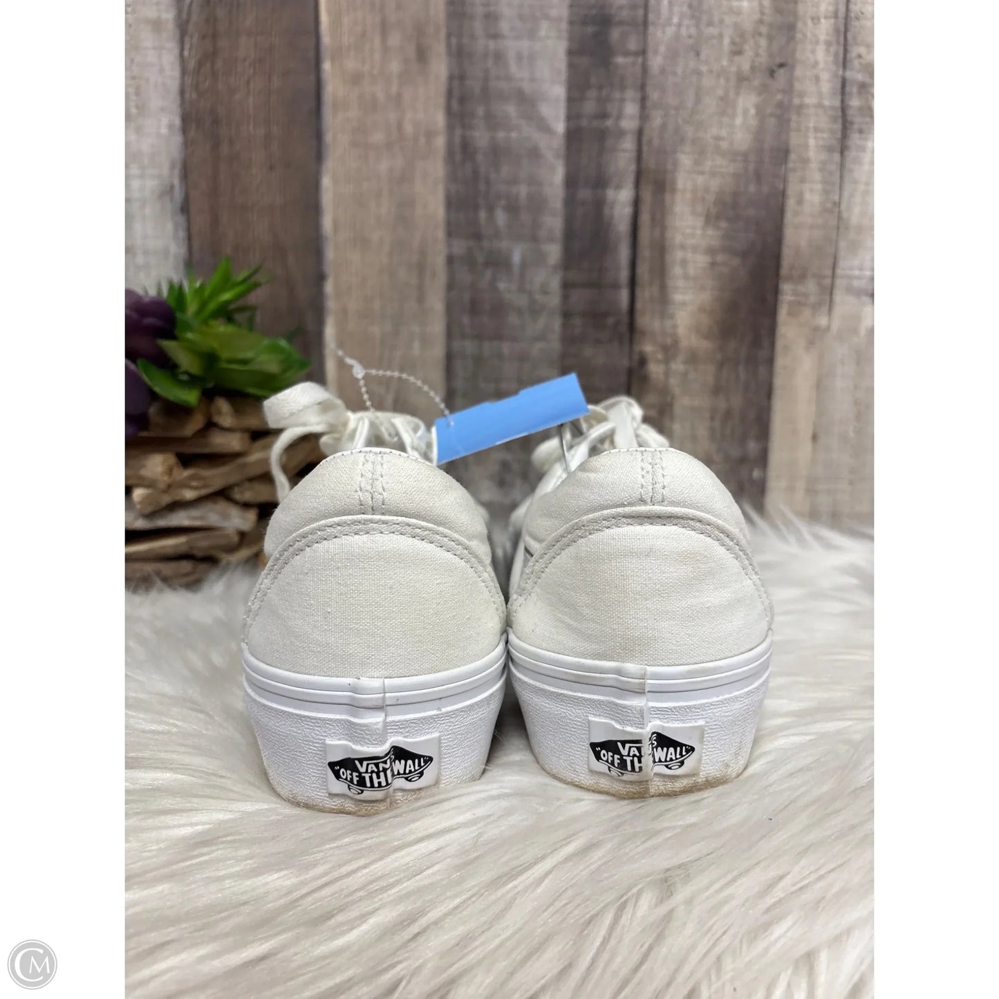 Shoes Sneakers By Vans In White, Size: 9