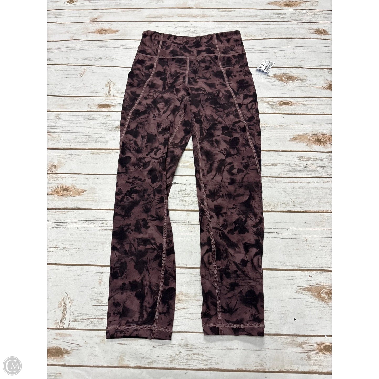 Athletic Leggings By Lululemon In Rose Gold, Size: 4