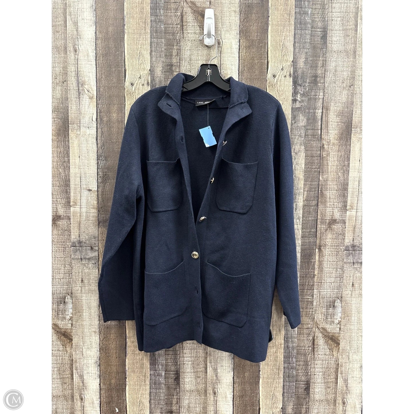 Sweater Cardigan By Lane Bryant In Navy, Size: 1x