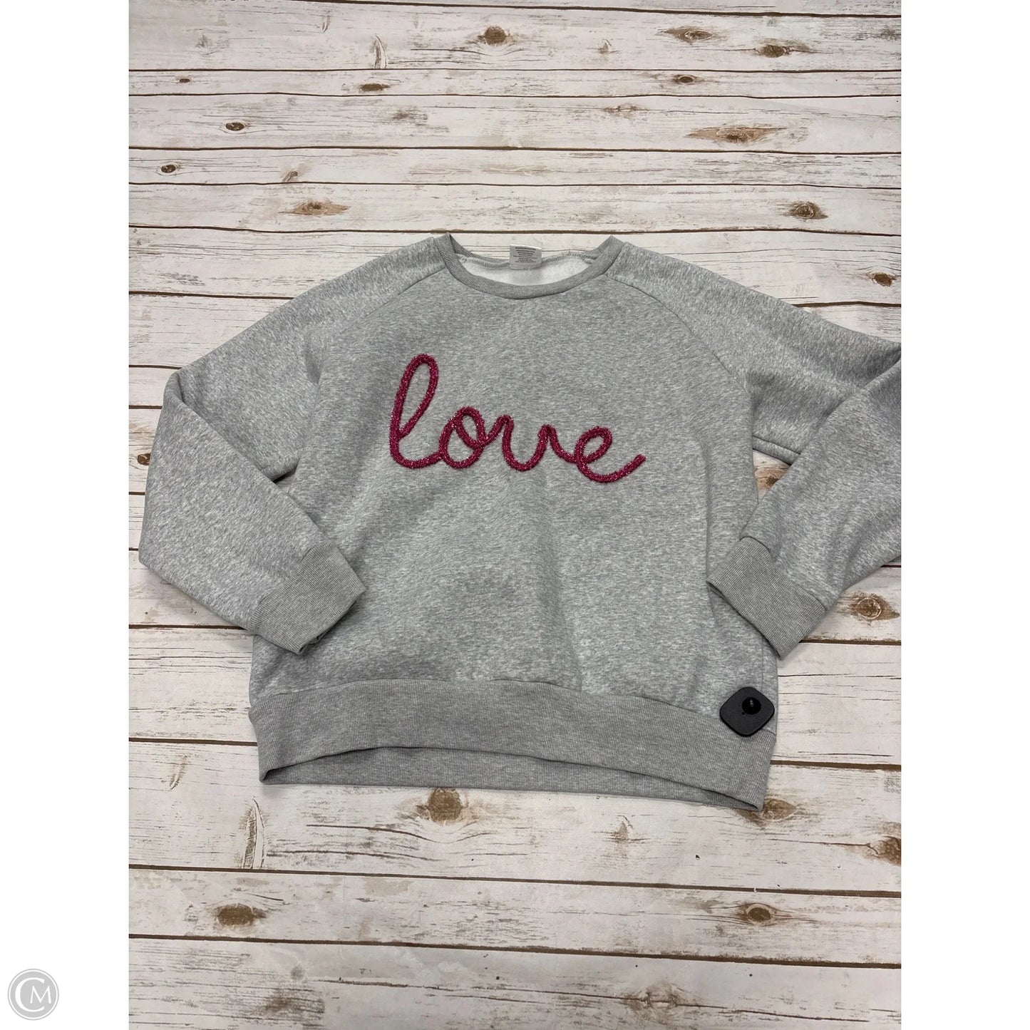 Sweatshirt Crewneck By Cme In Grey, Size: L