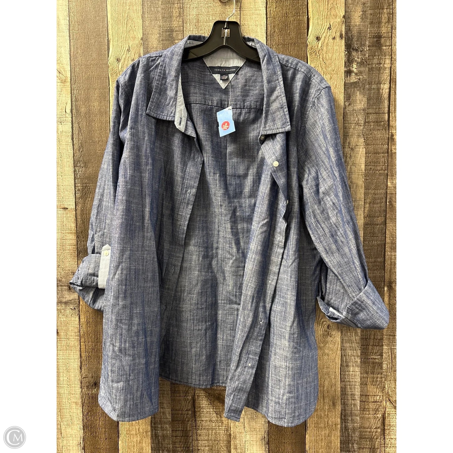 Top Long Sleeve By Tommy Hilfiger In Navy, Size: Xxl