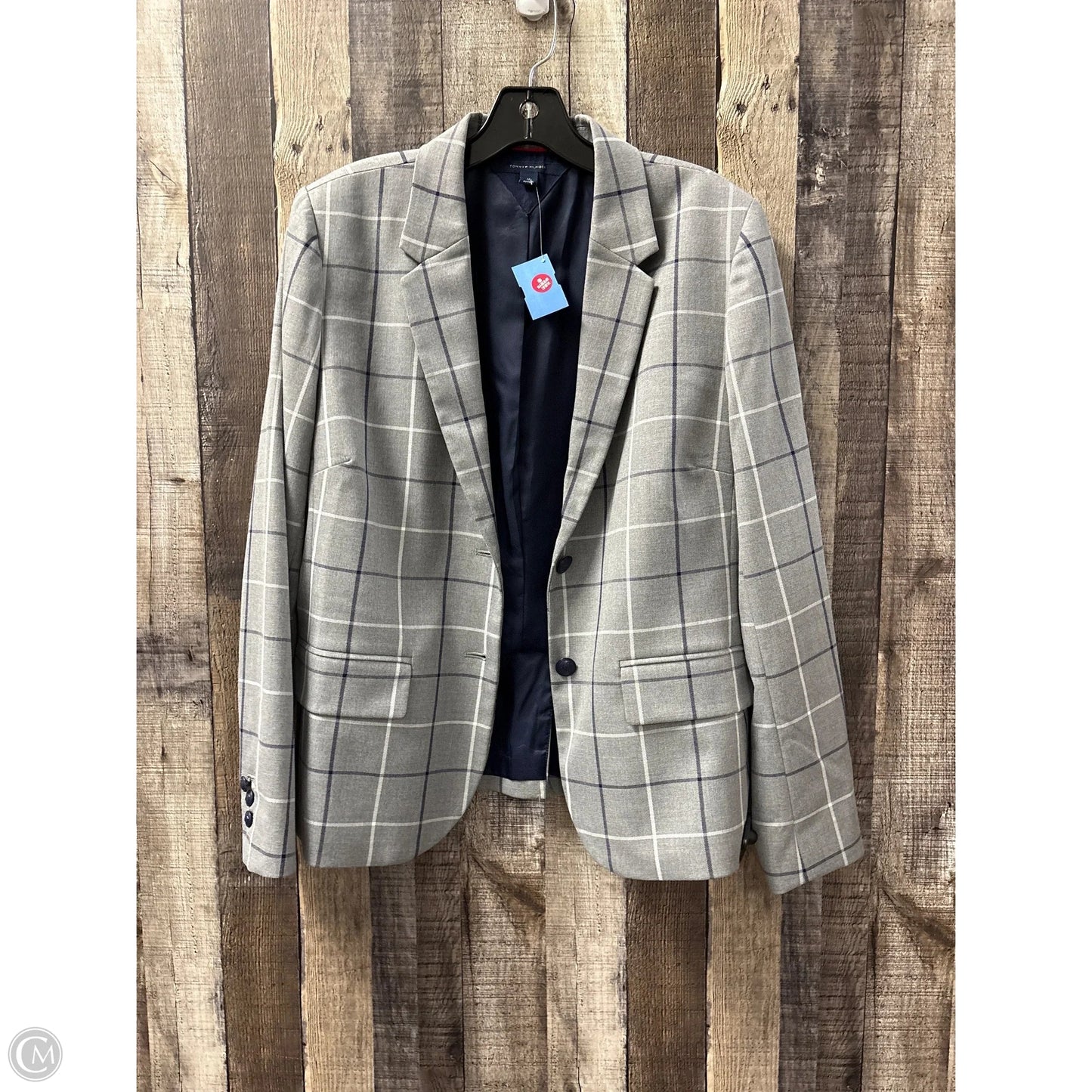 Blazer By Tommy Hilfiger In Plaid Pattern, Size: 12