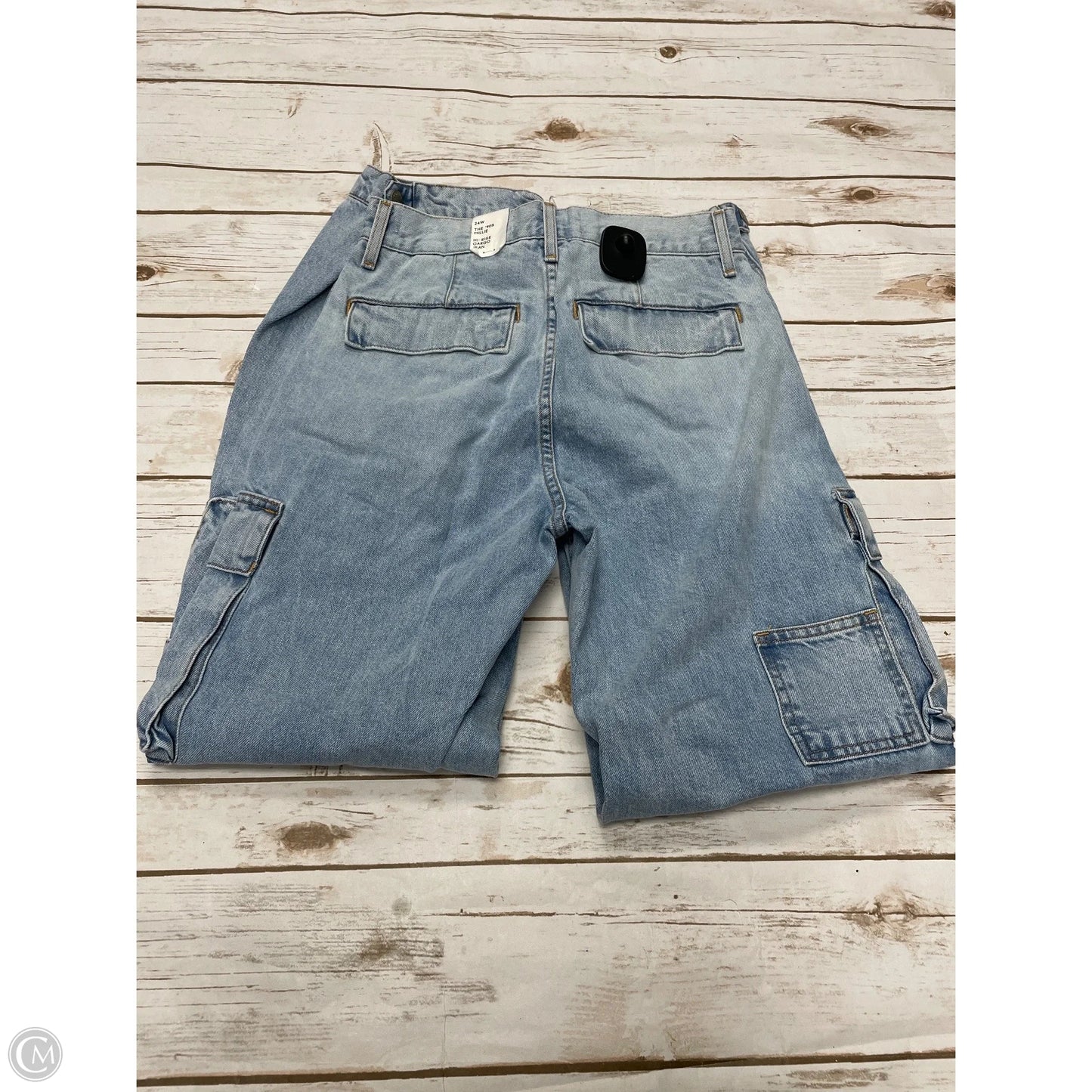 Jeans Wide Leg By Cme In Blue Denim, Size: 0