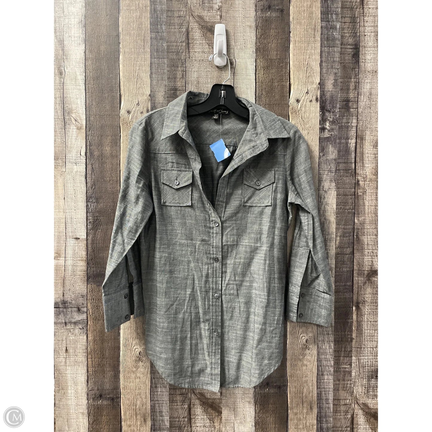 Top Long Sleeve By Elizabeth And James In Grey, Size: Xs