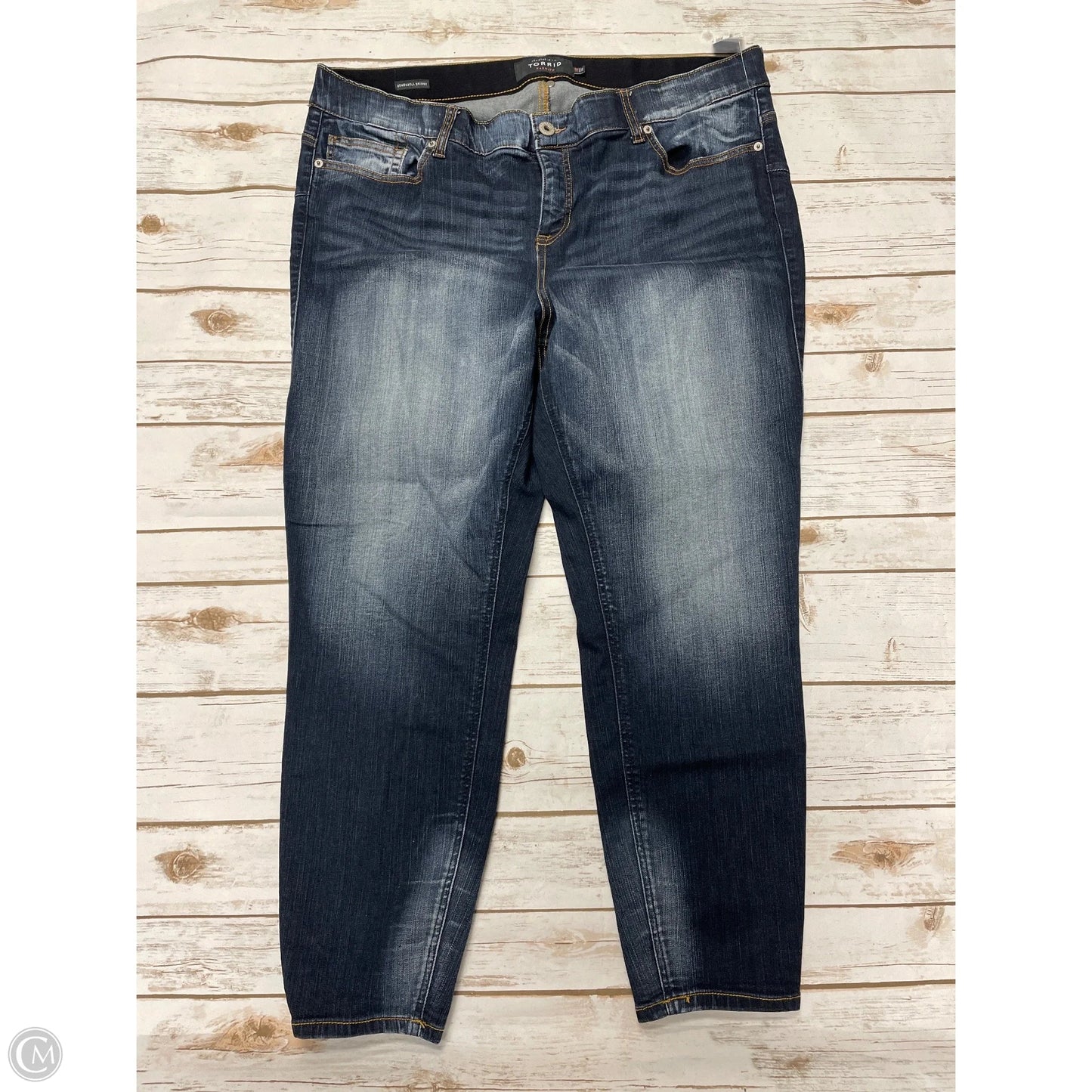 Jeans Skinny By Torrid In Blue Denim, Size: 24