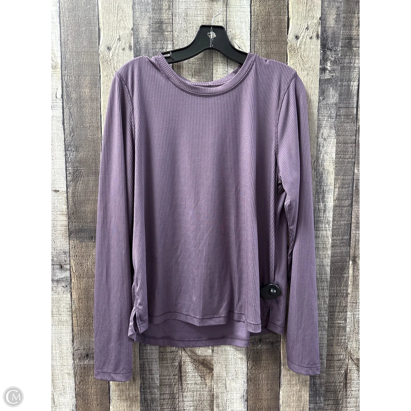 Athletic Top Long Sleeve Crewneck By Danskin In Purple, Size: L