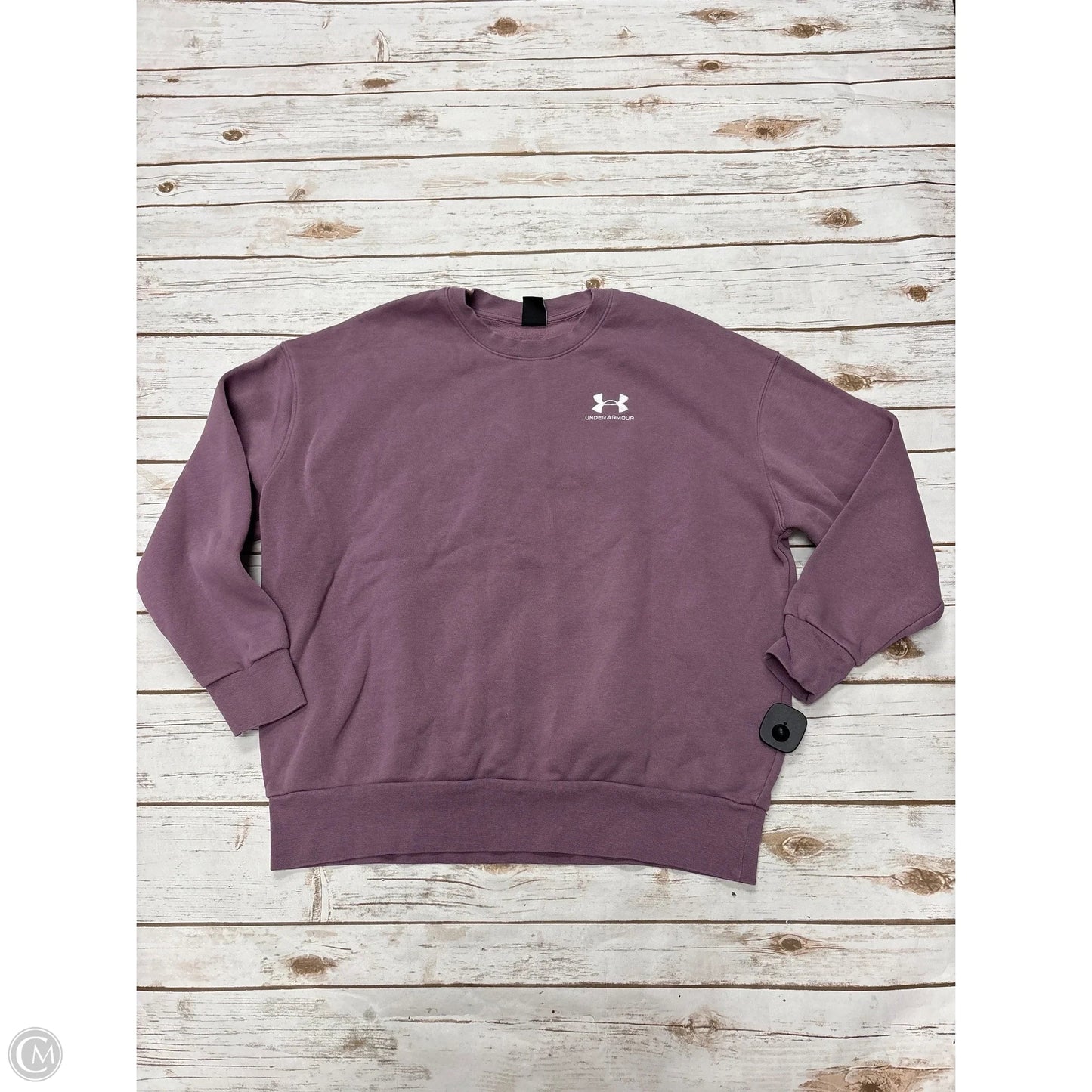 Athletic Sweatshirt Crewneck By Under Armour In Purple, Size: M