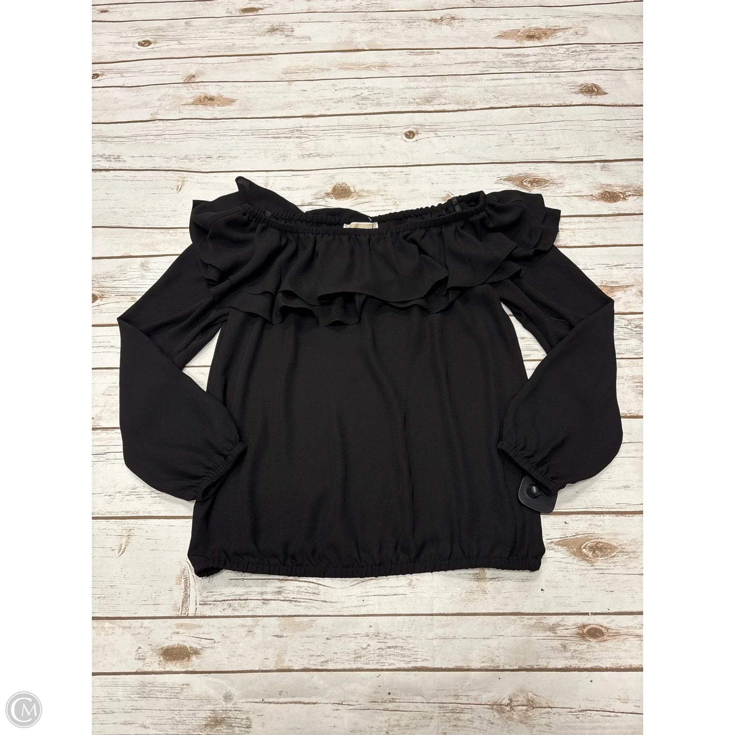 Top Long Sleeve By Michael By Michael Kors In Black, Size: Xs