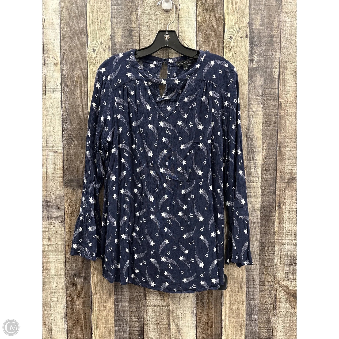Top Long Sleeve By Lane Bryant In Blue, Size: Xl