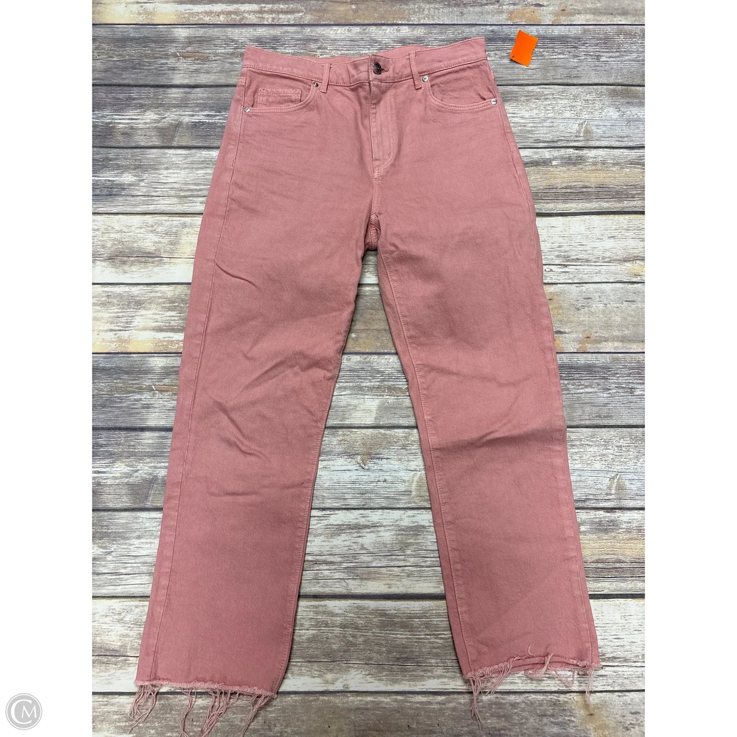 Jeans Straight By Loft In Pink, Size: 4