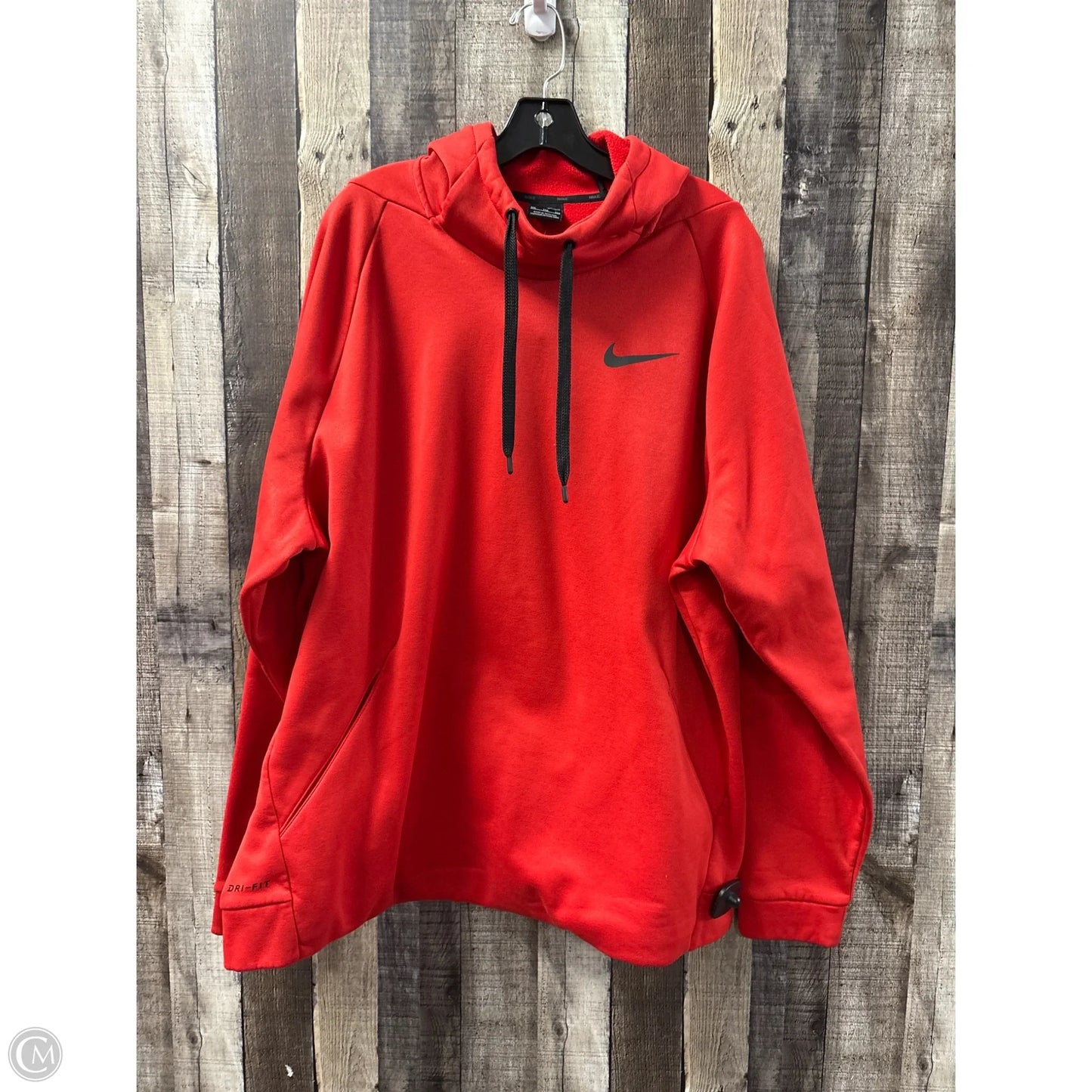 Athletic Sweatshirt Hoodie By Nike In Red, Size: Xxl