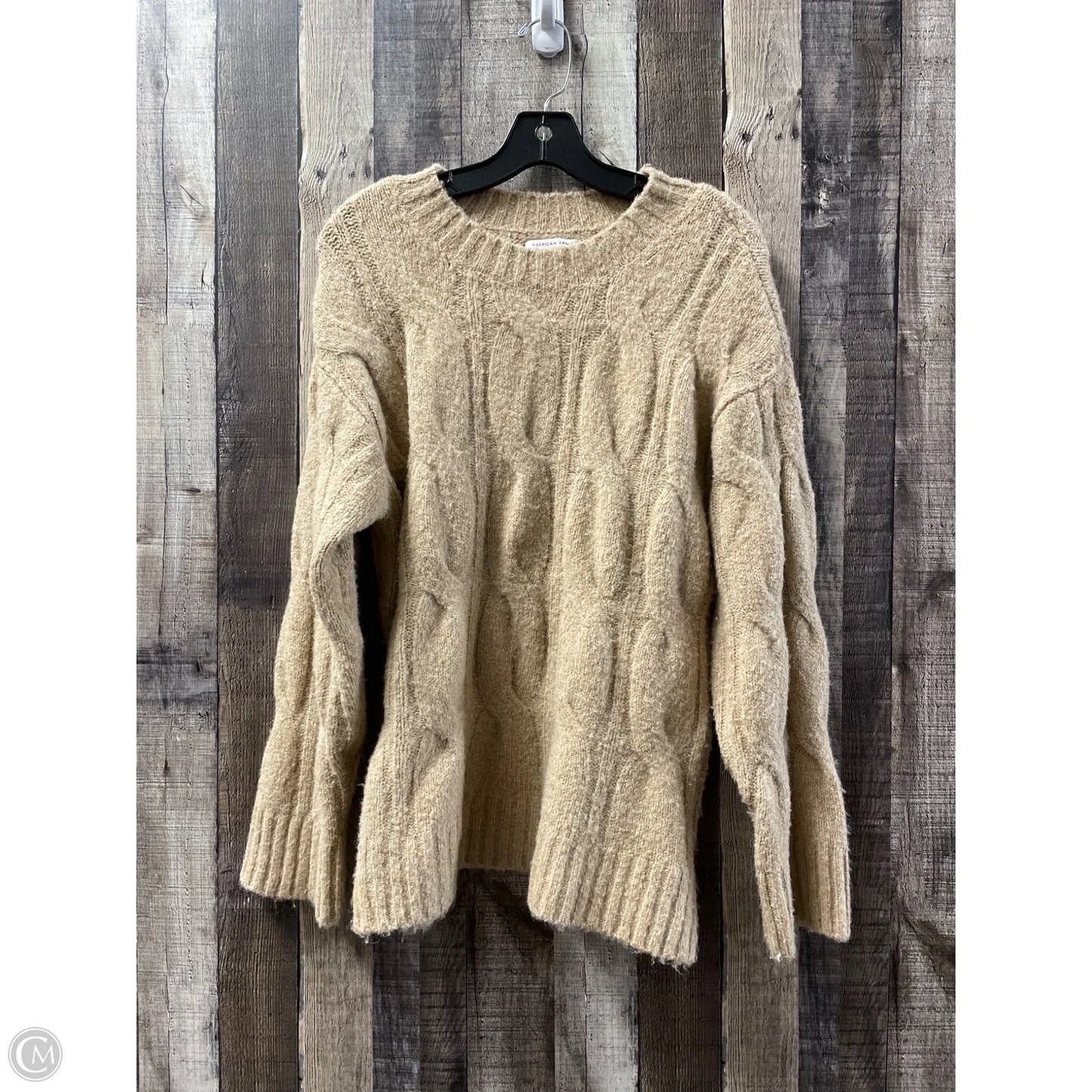 Sweater By American Eagle In Tan, Size: M