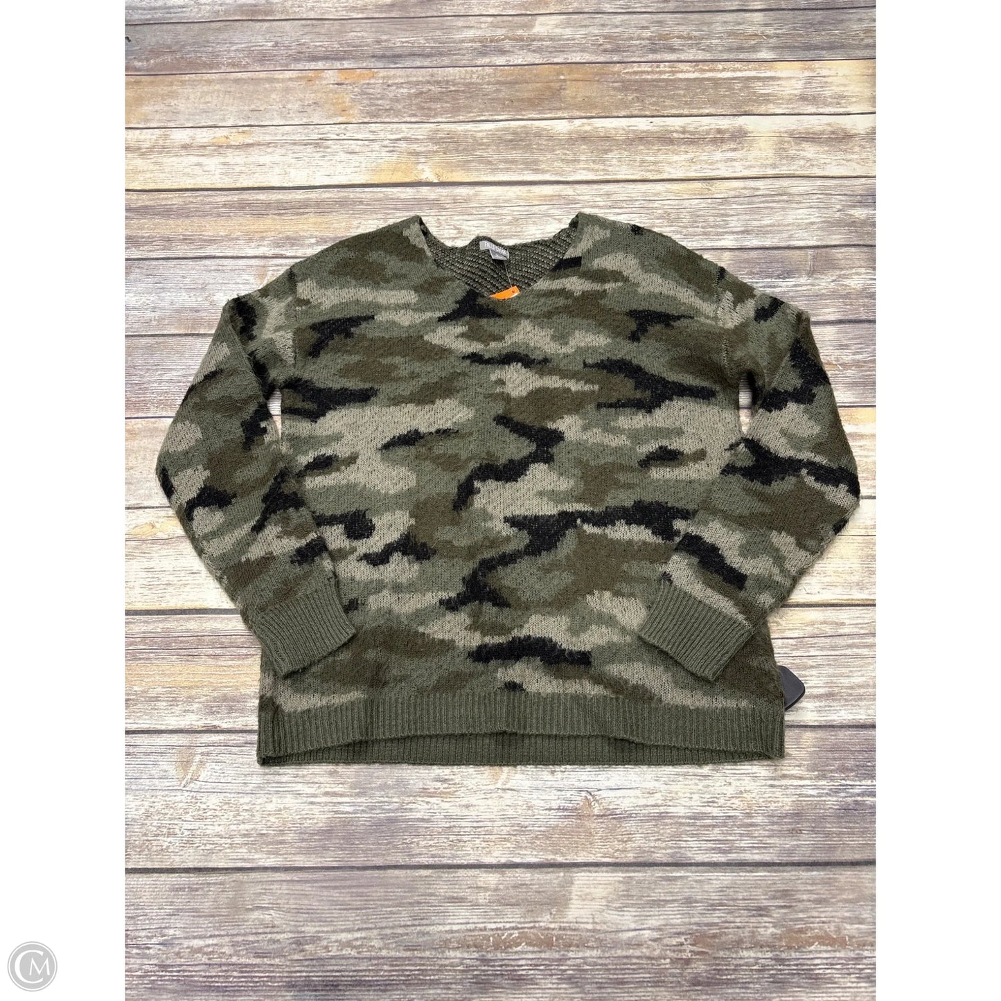 Sweater By Falls Creek In Camouflage Print, Size: M