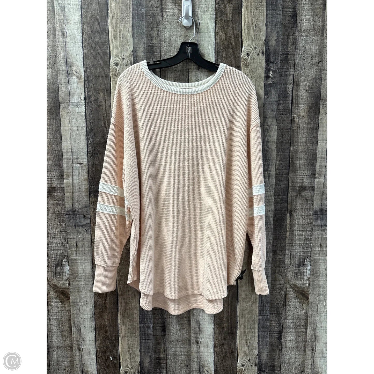 Top Long Sleeve By So In Peach, Size: Xxl