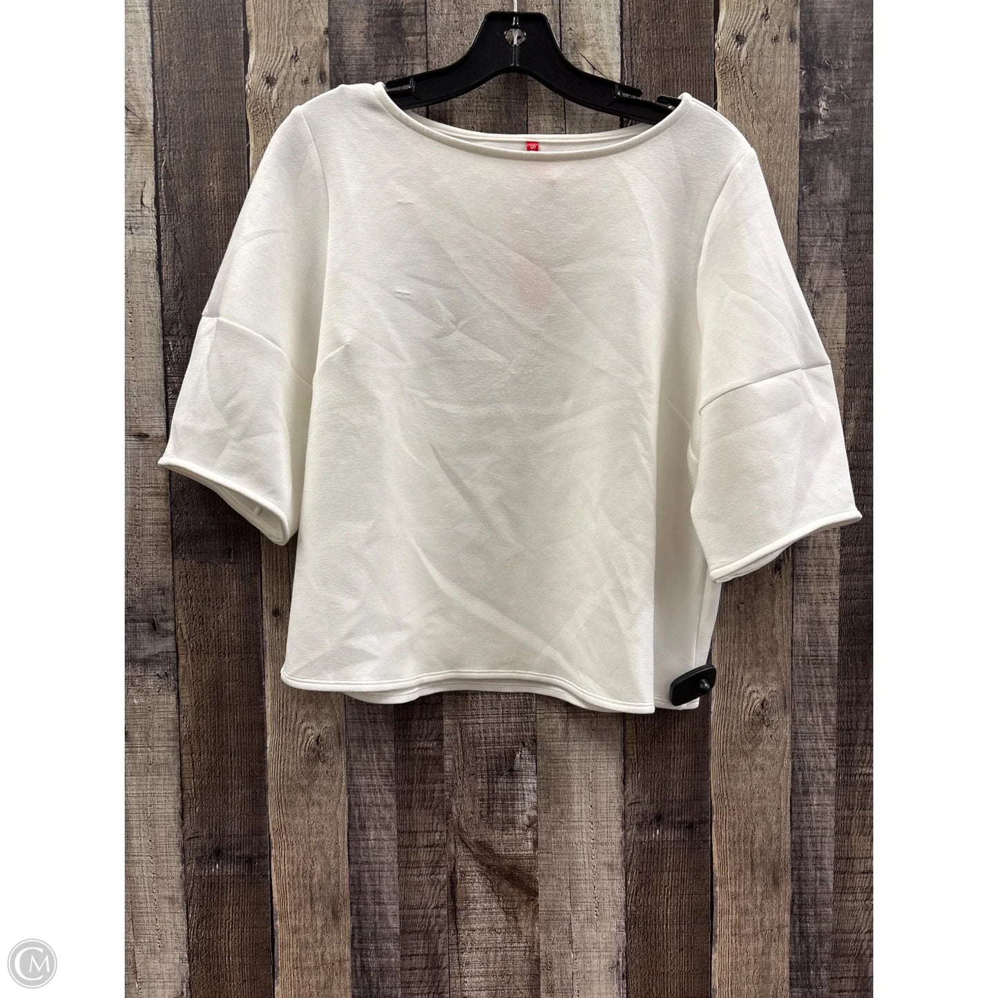 Top Short Sleeve By Spanx In White, Size: M