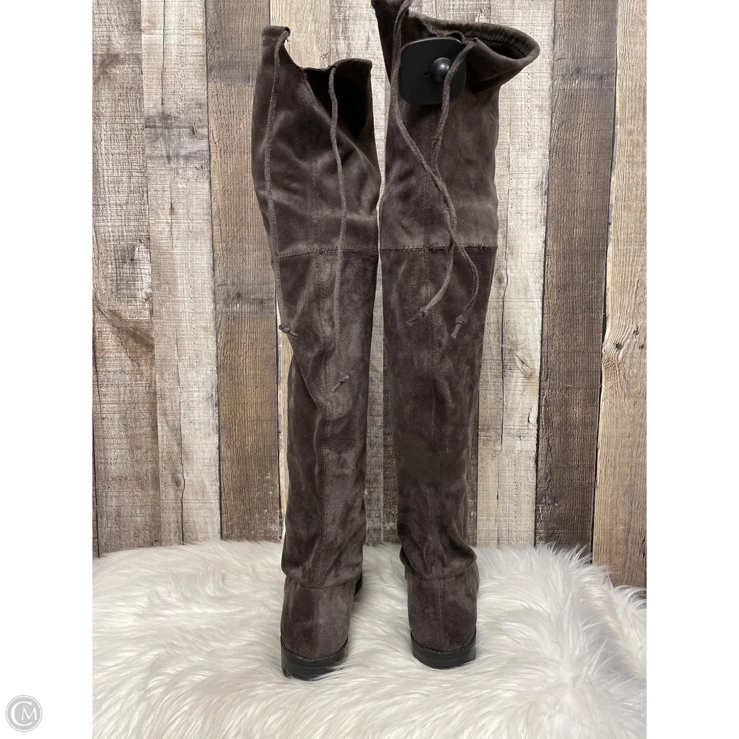 Boots Over-the-knee Flats By Unisa In Brown, Size: 8.5