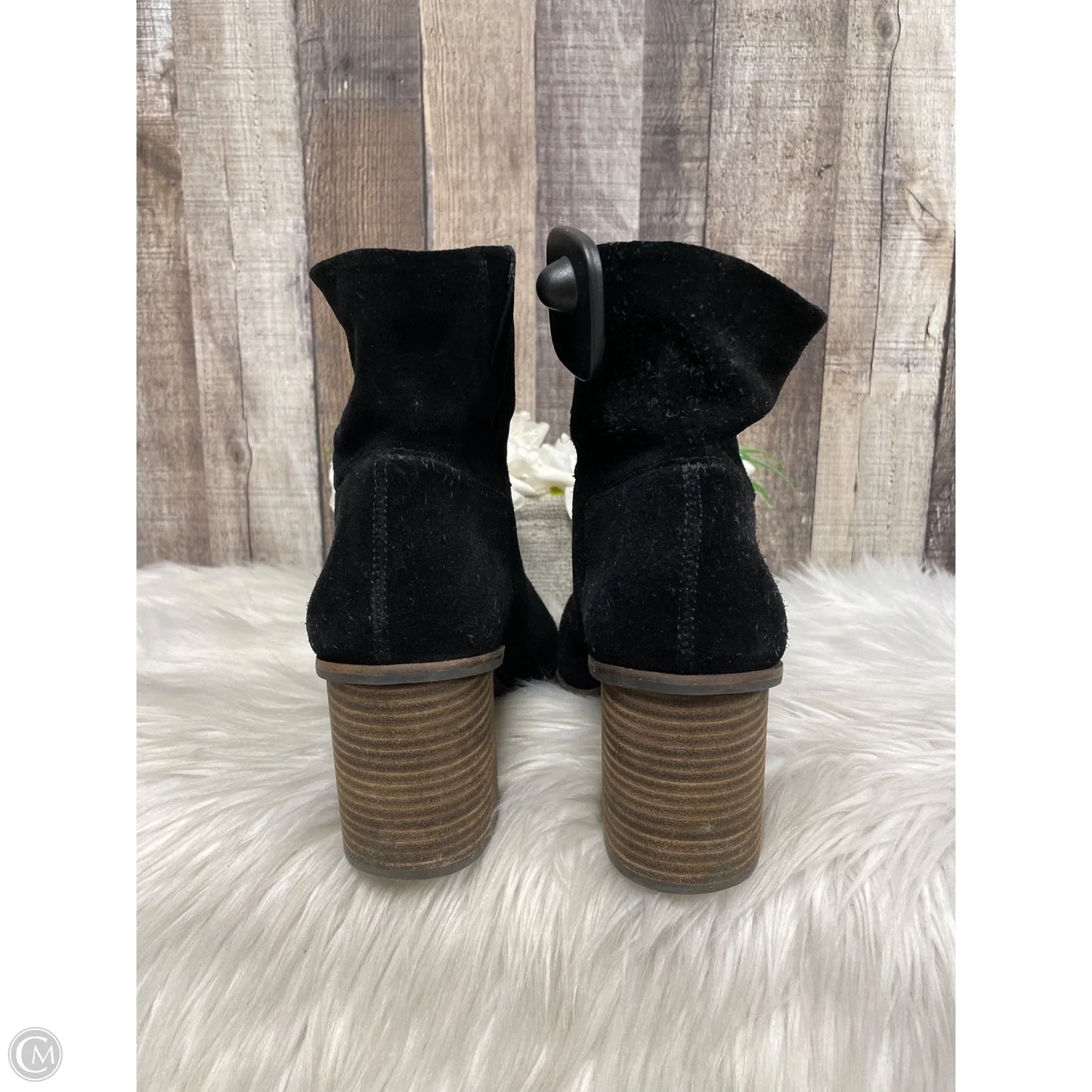 Boots Ankle Heels By Lucky Brand In Black, Size: 9.5