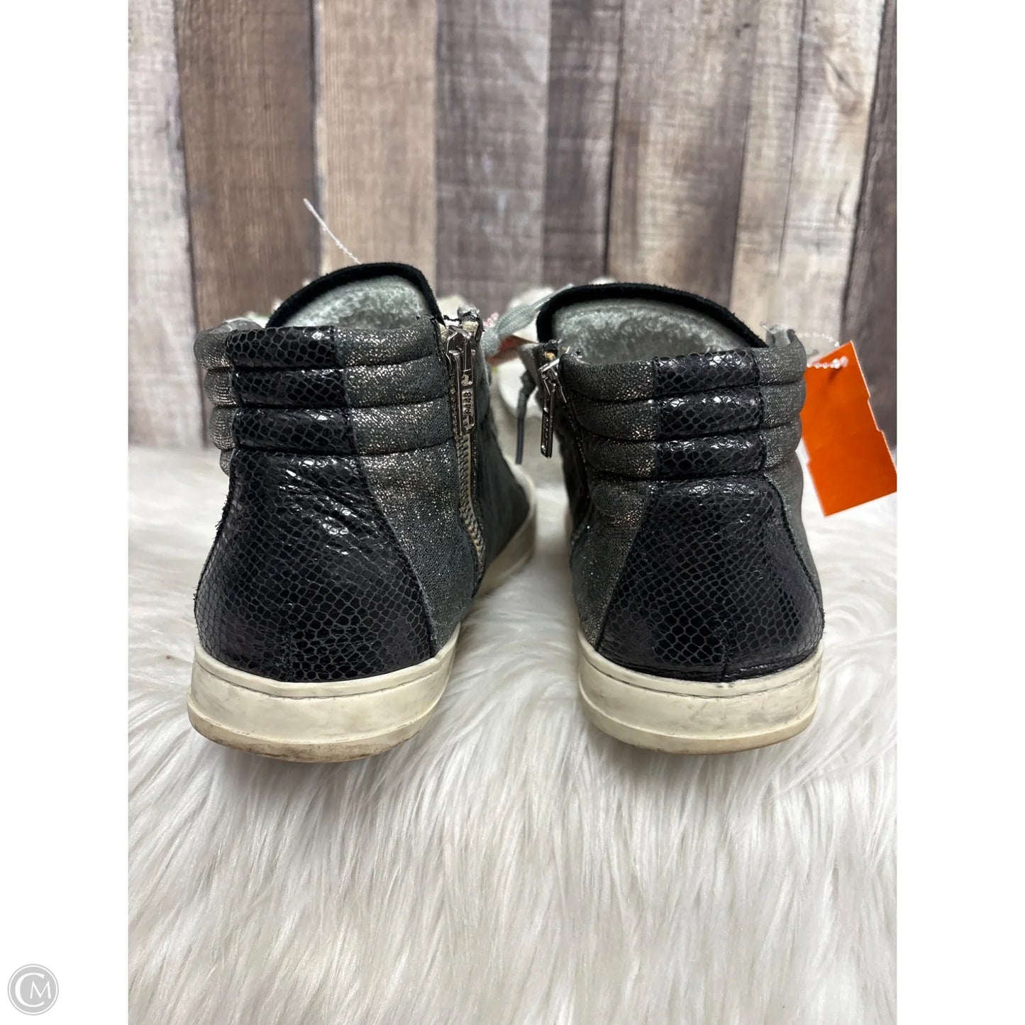 Shoes Sneakers By P448 In Black & Grey, Size: 9.5