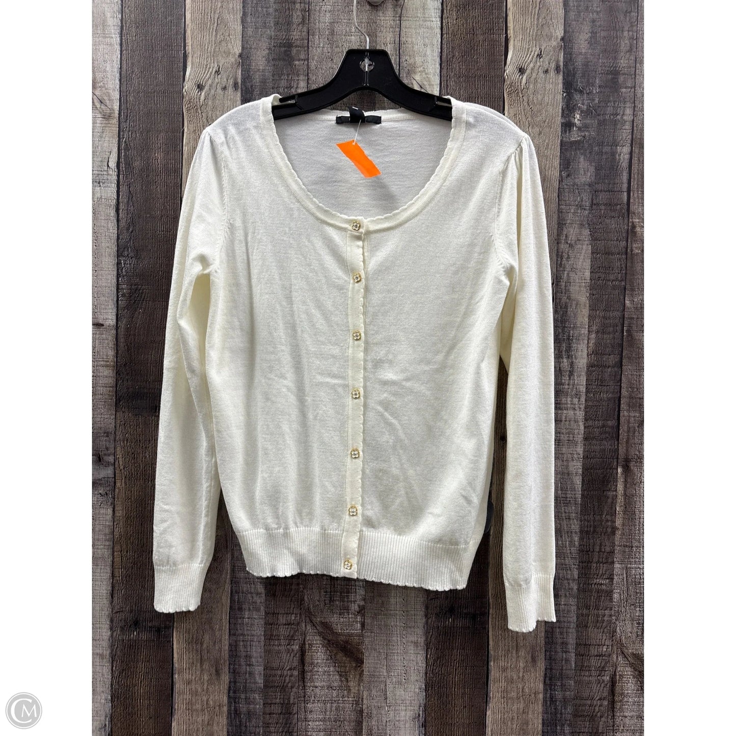 Cardigan By Forever 21 In Ivory, Size: L