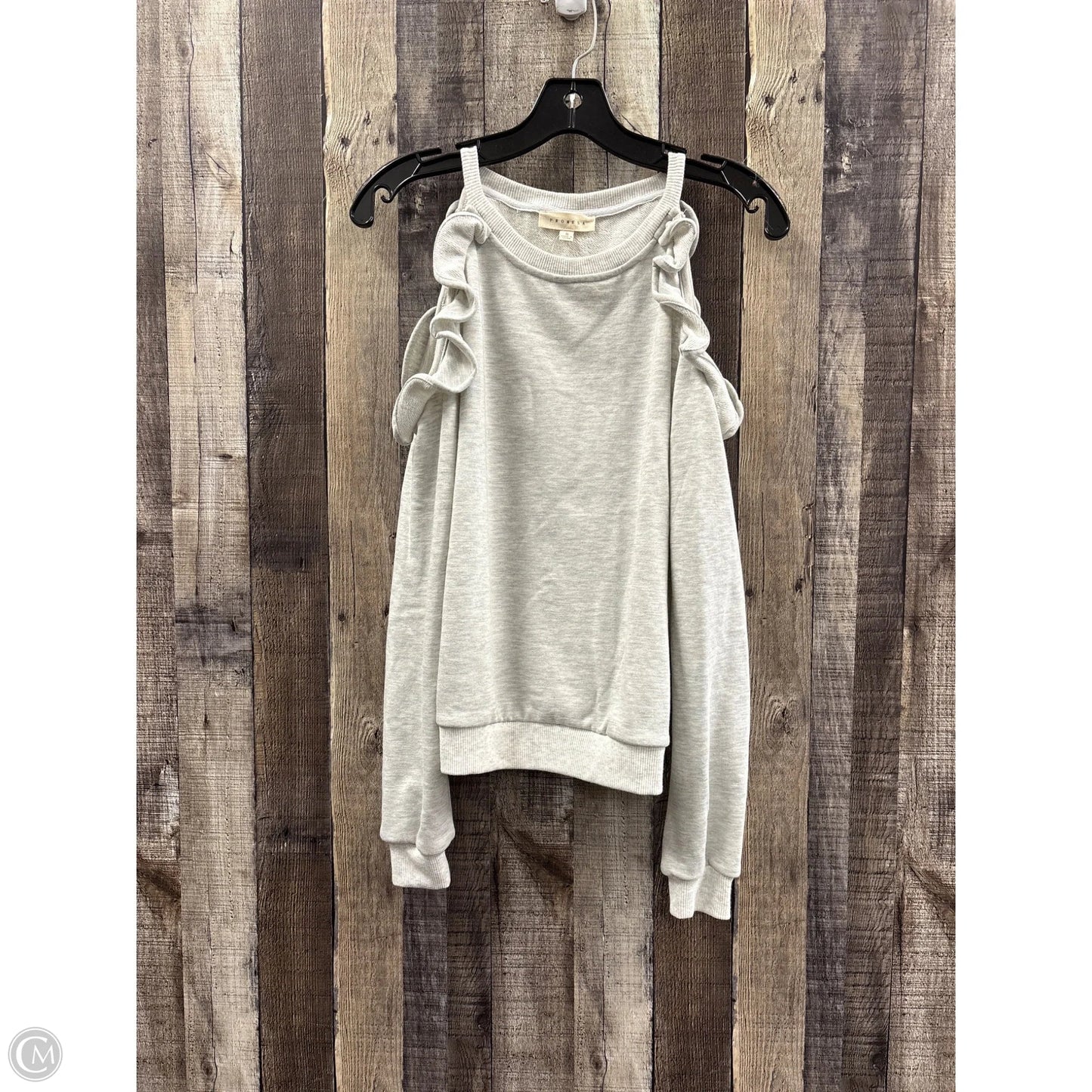 Sweatshirt Crewneck By Promesa In Grey, Size: S