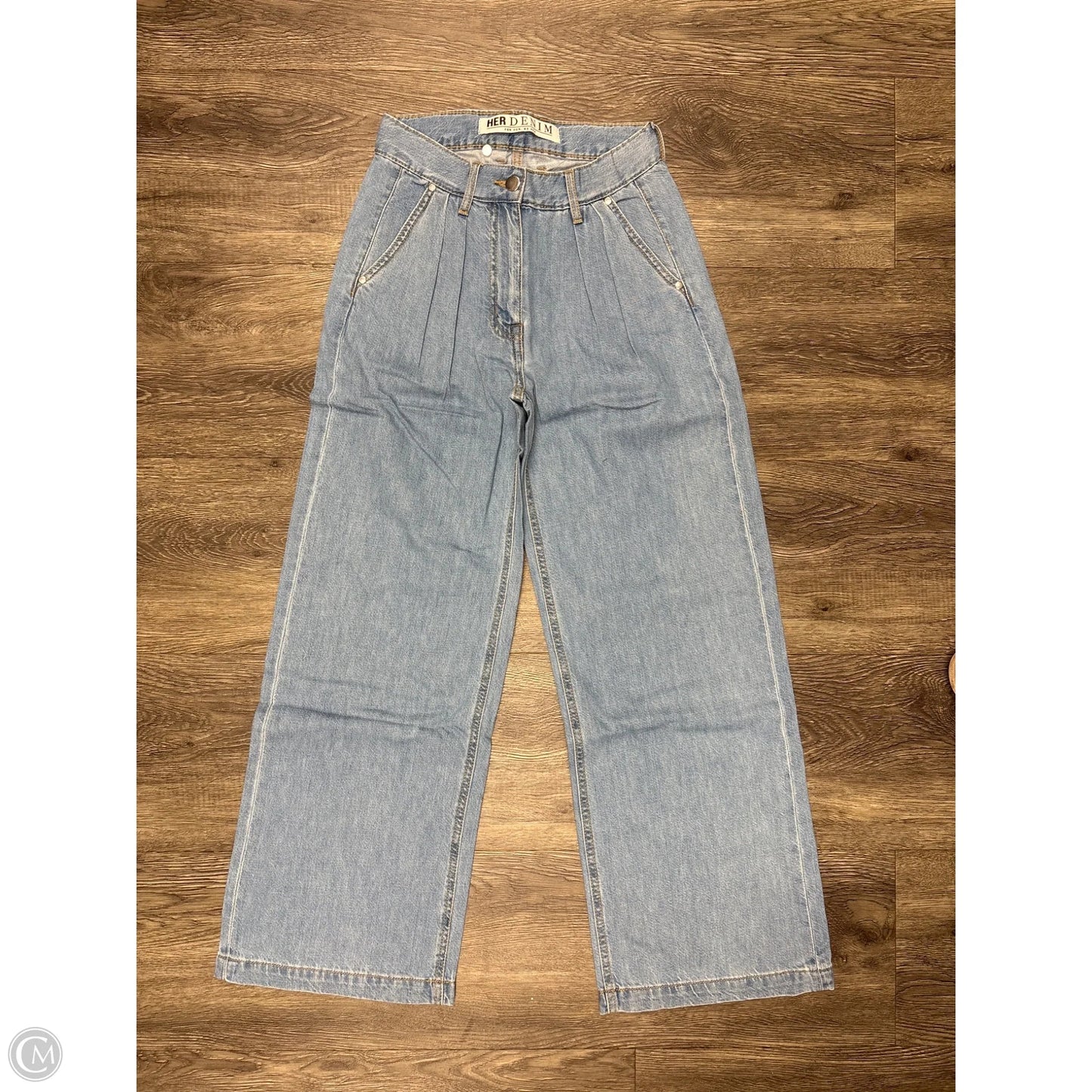 Jeans Wide Leg By Clothes Mentor In Blue Denim, Size: 4
