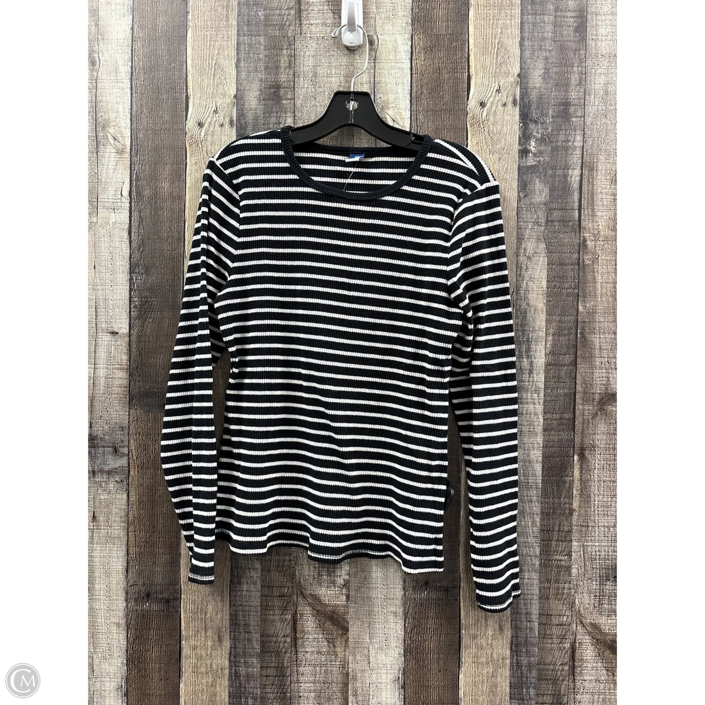 Top Long Sleeve By Old Navy In Striped Pattern, Size: Xl